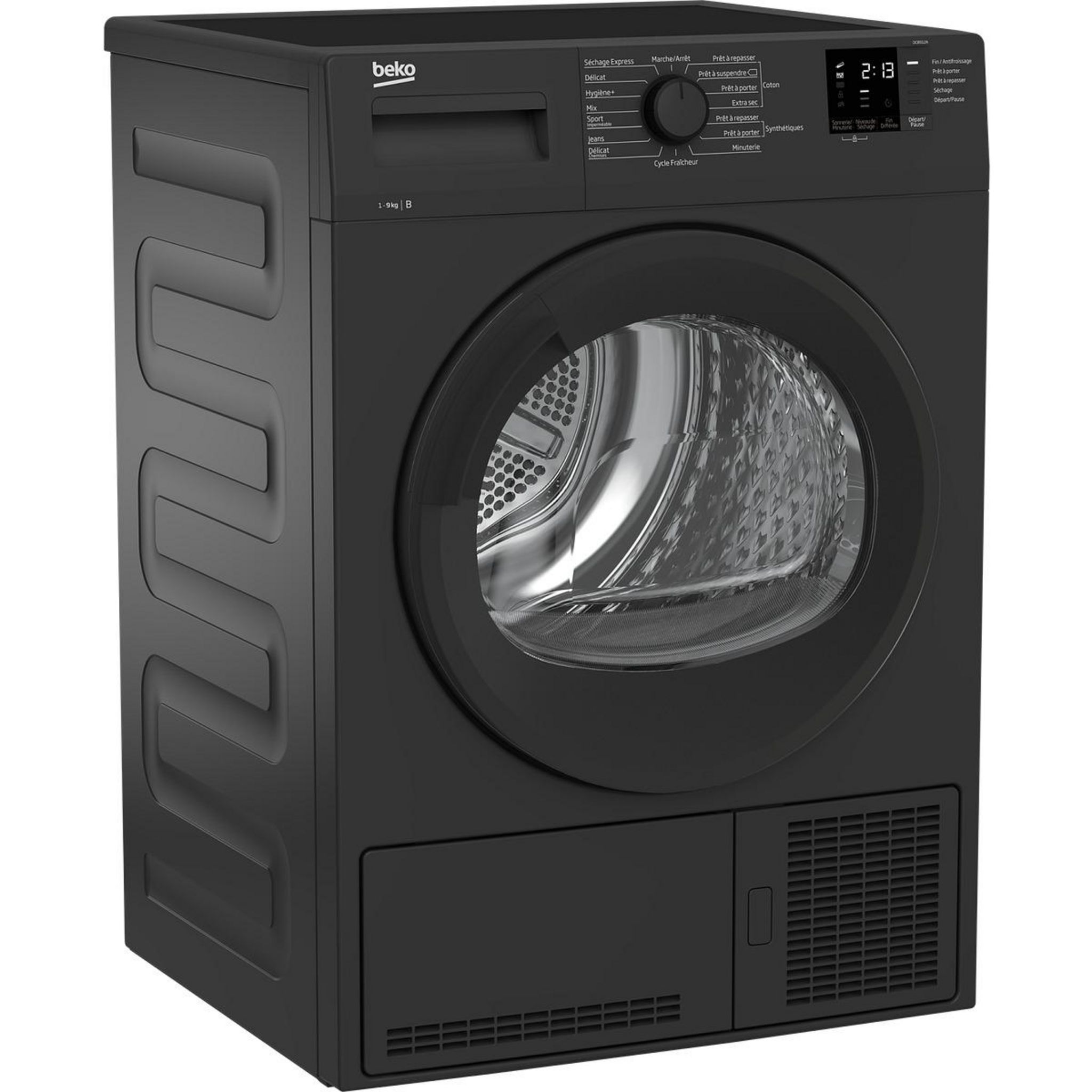 Voir la diapositive 3 : BEKO Sèche linge hublot à condensation DCB912A, 9 kg, B