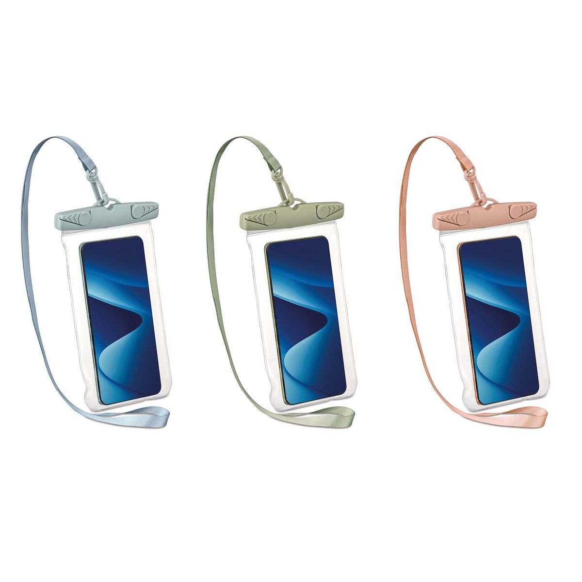 QILIVE Pochette de protection pour Smartphone étanche - Bleu