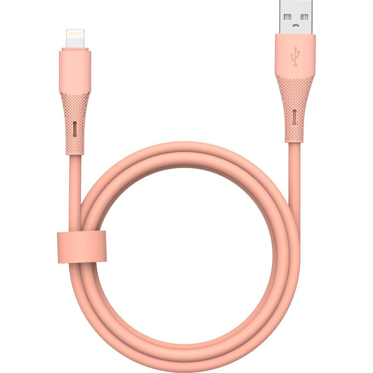 QILIVE Câble de charge USB A / Lightning - Rose