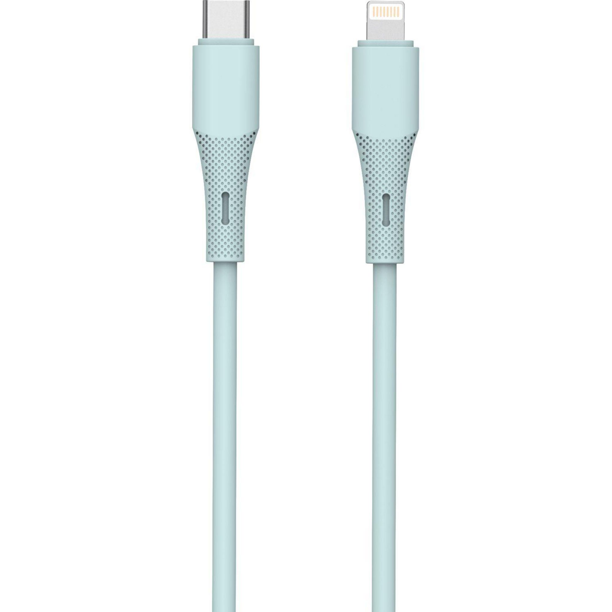 Voir la diapositive 2 : QILIVE Câble de charge USB C / Lightning - Bleu