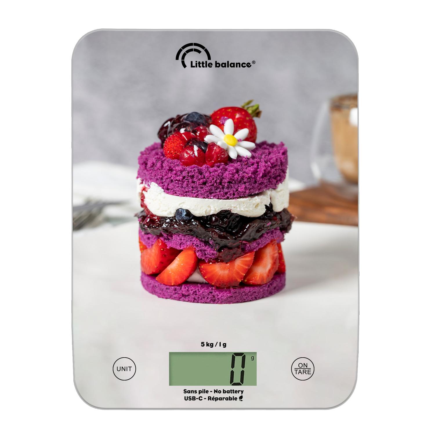 Voir la diapositive 2 : LITTLE BALANCE Balance de cuisine Slim Fcake - Gris