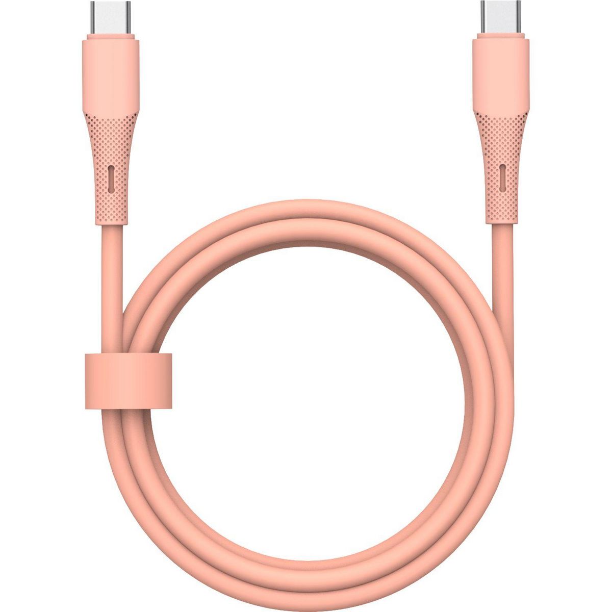 QILIVE Câble de charge USB A / USB C - Rose