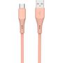 Voir la diapositive 2 : QILIVE Câble de charge USB A / USB C - Rose