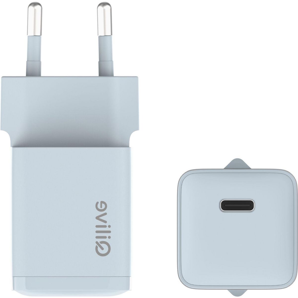 QILIVE Chargeur rapide USB C 30W - Bleu