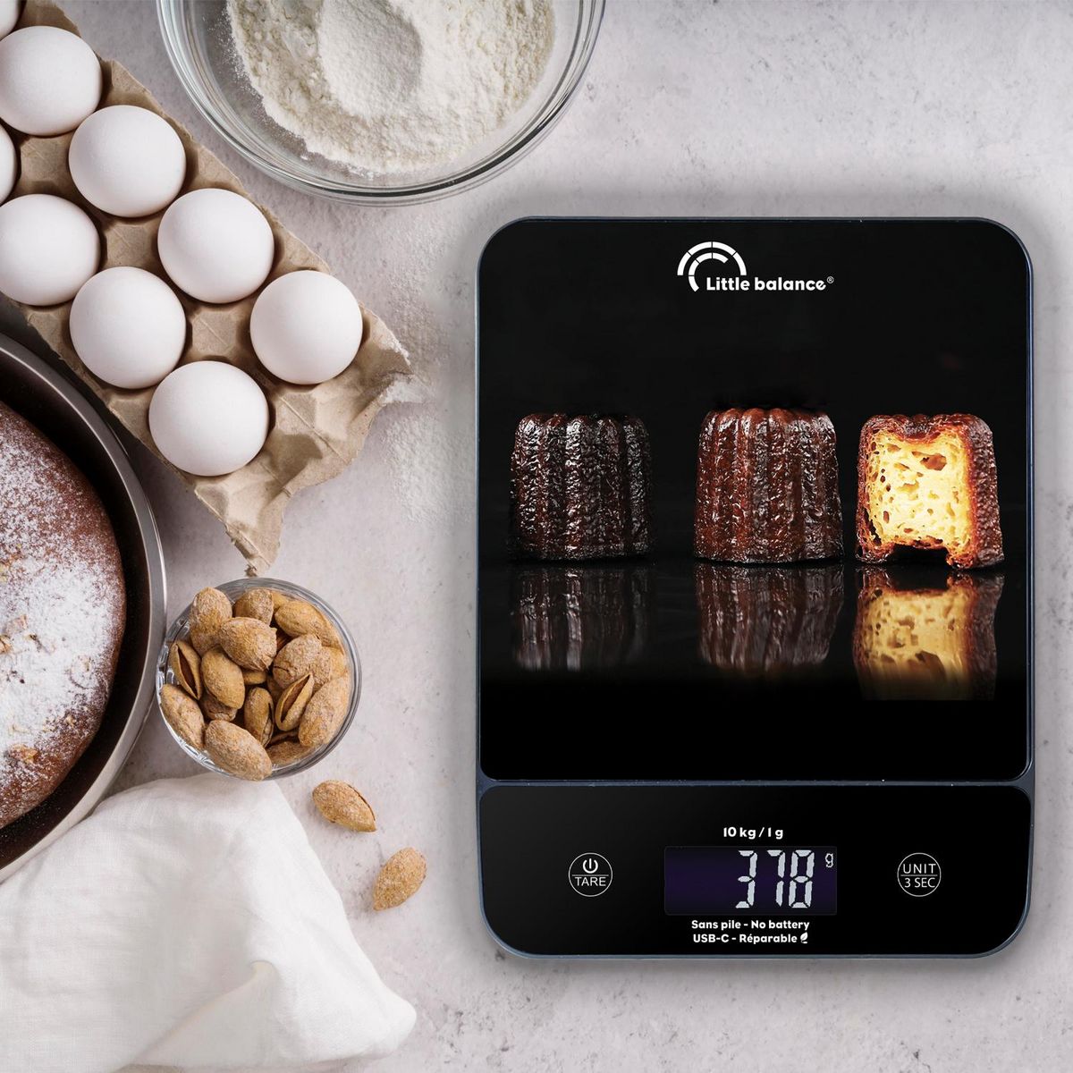 LITTLE BALANCE Balance de cuisine Genius Cannelés - Noir