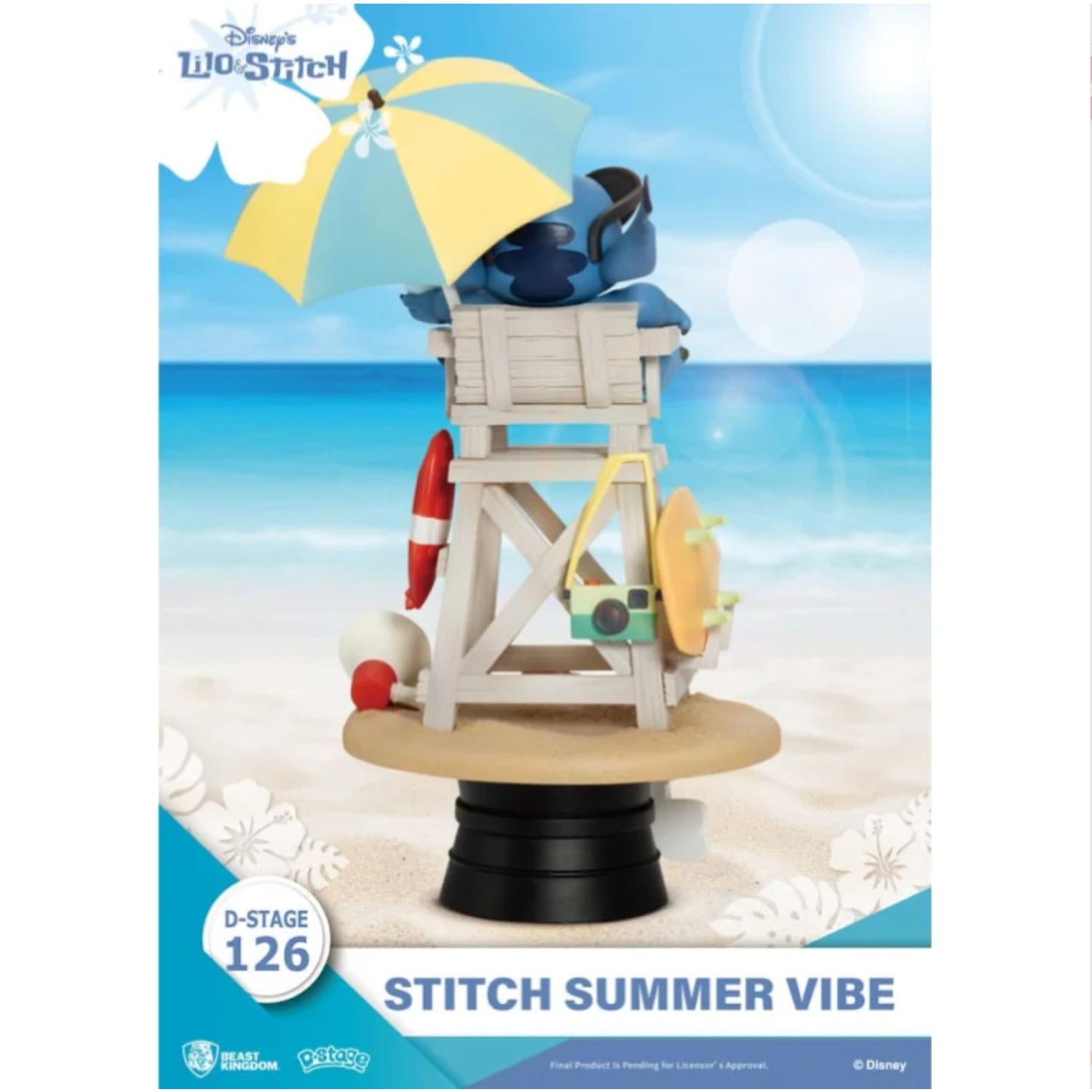 Voir la diapositive 2 : Figurine D-Stage Stitch Été Lilo & Stitch Disney