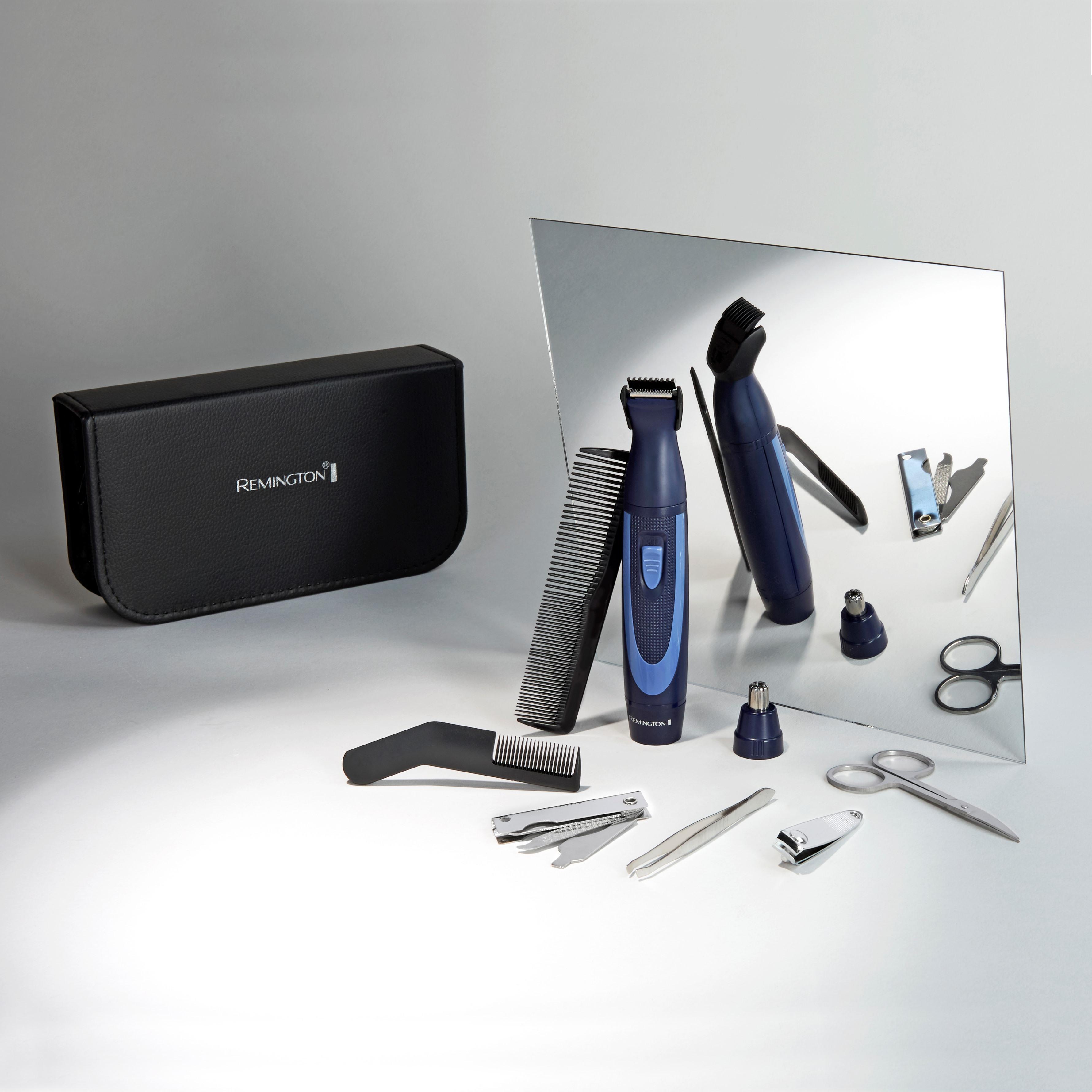 Voir la diapositive 6 : REMINGTON Kit de voyage 13 pièces NE3890 - Bleu
