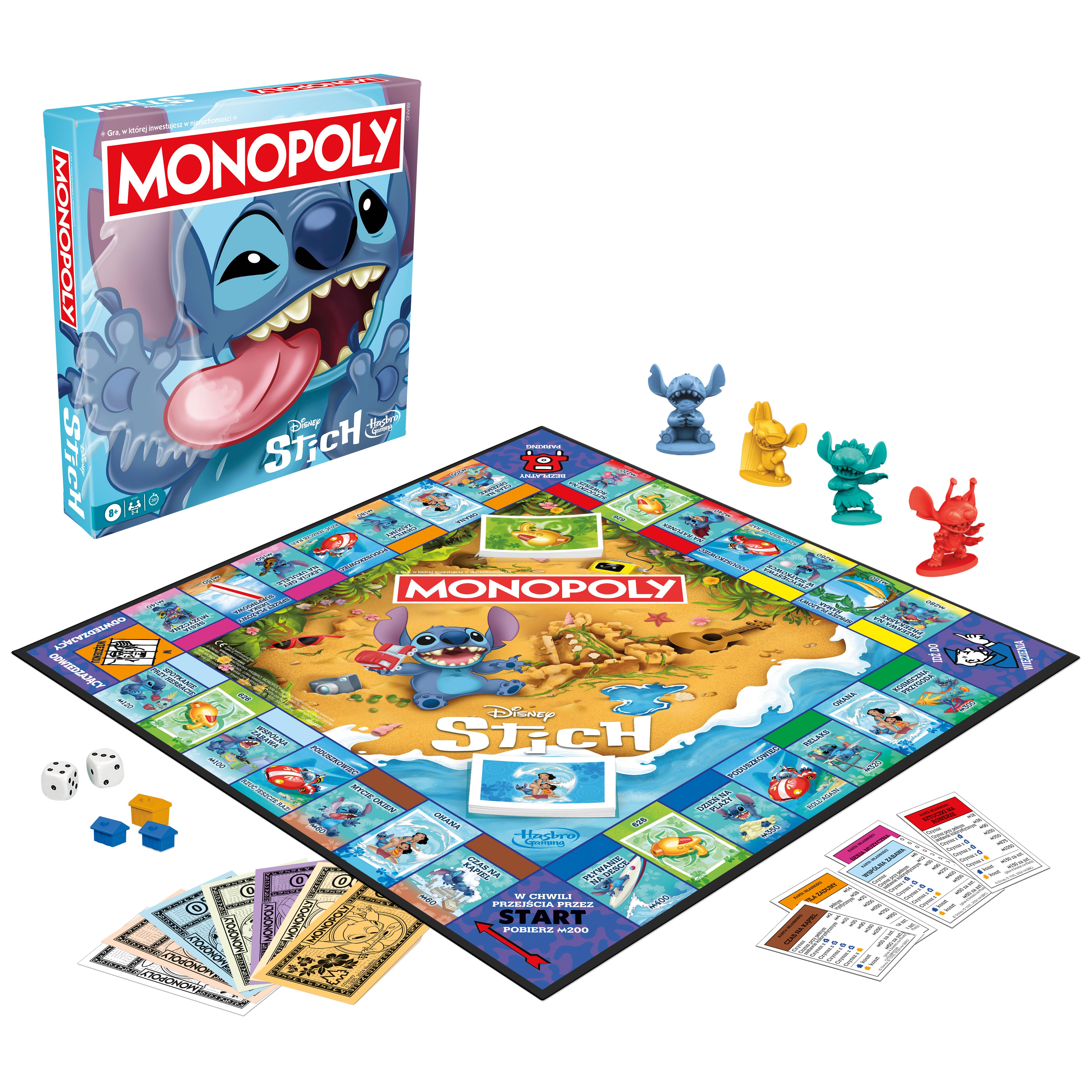 Voir la diapositive 2 : HASBRO Jeu Monopoly Stitch