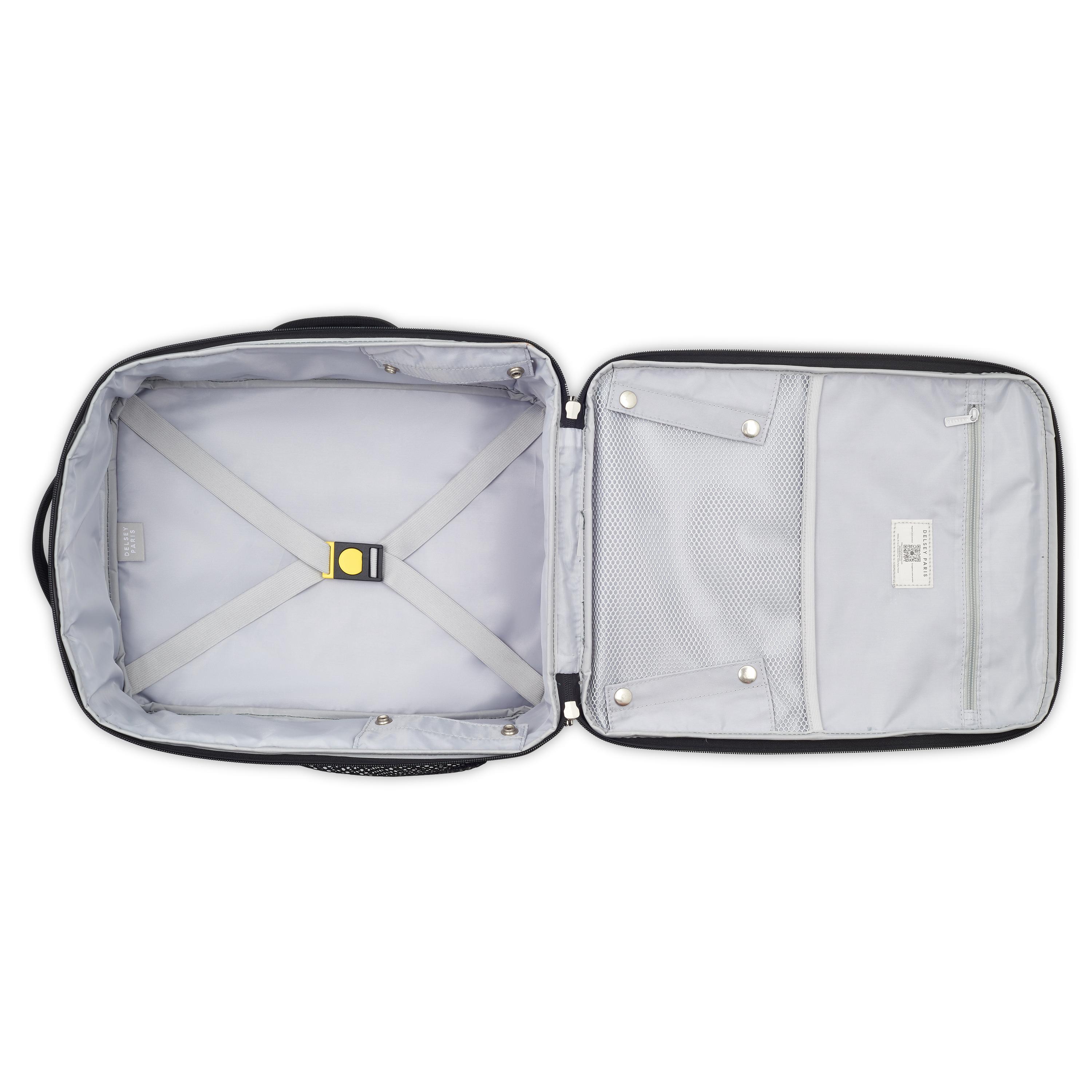 Voir la diapositive 3 : DELSEY Sac cabine Underseat Delsey Dita 41 cm vert