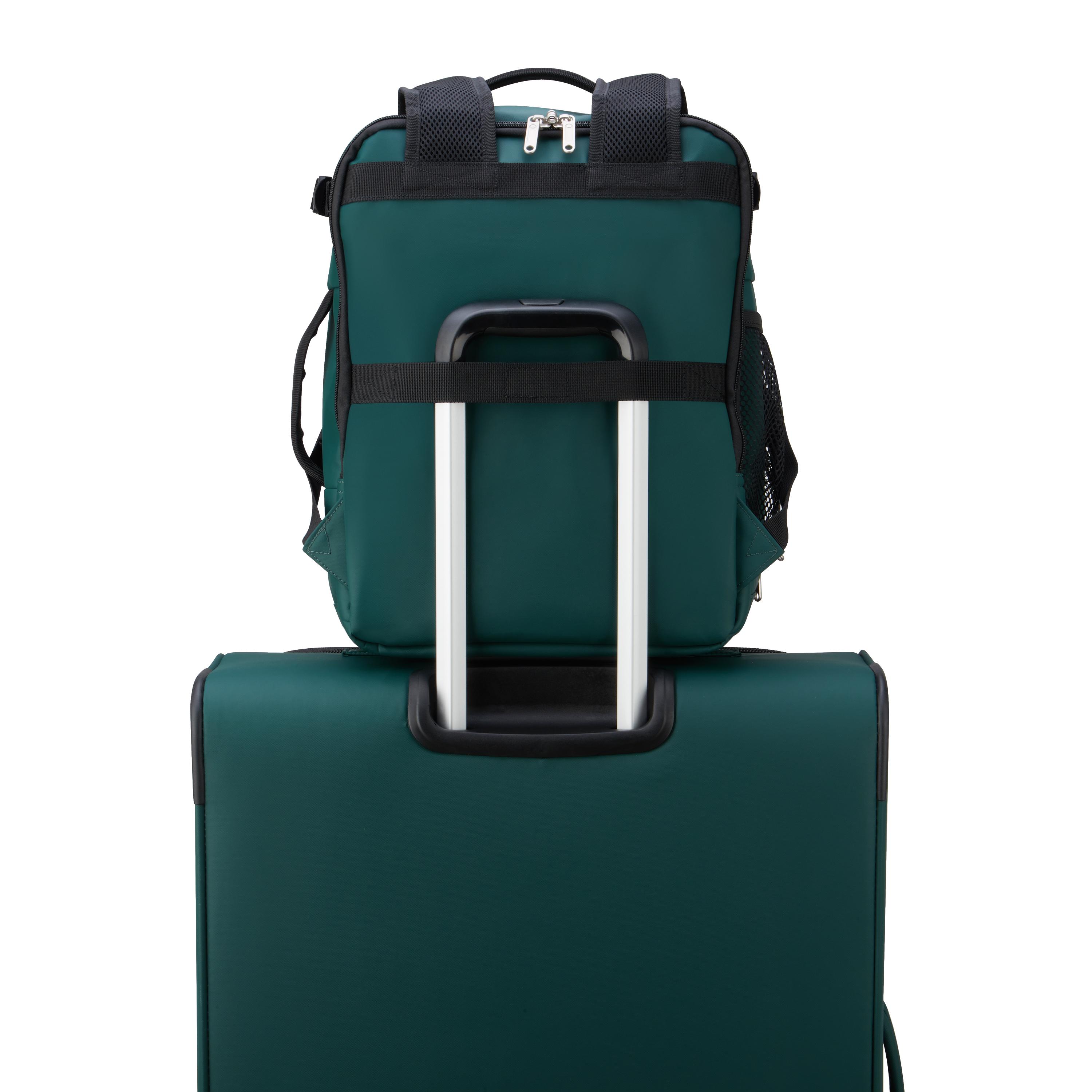 Voir la diapositive 5 : DELSEY Sac cabine Underseat Delsey Dita 41 cm vert