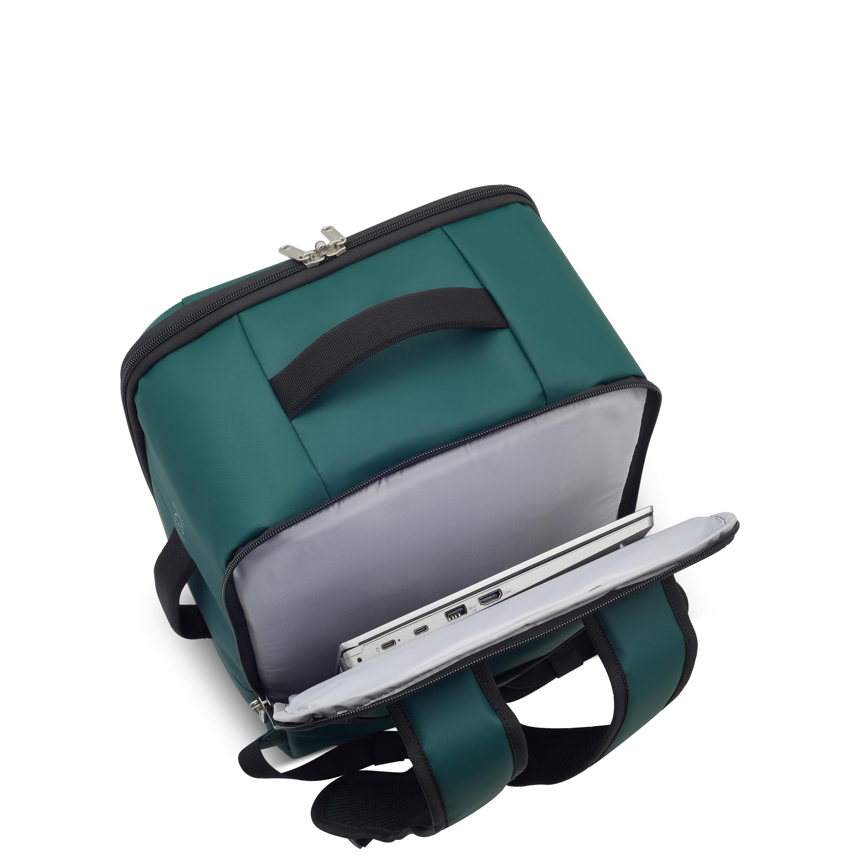 Voir la diapositive 6 : DELSEY Sac cabine Underseat Delsey Dita 41 cm vert