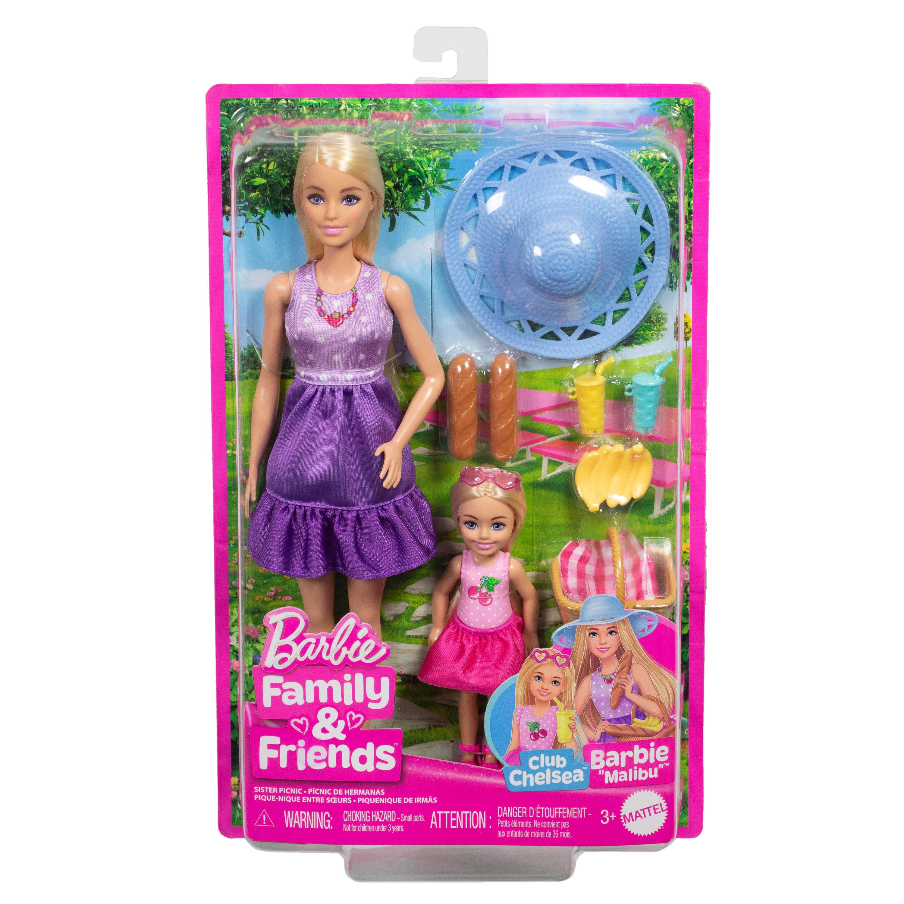 MATTEL Poupée Barbie et Chelsea avec accessoires