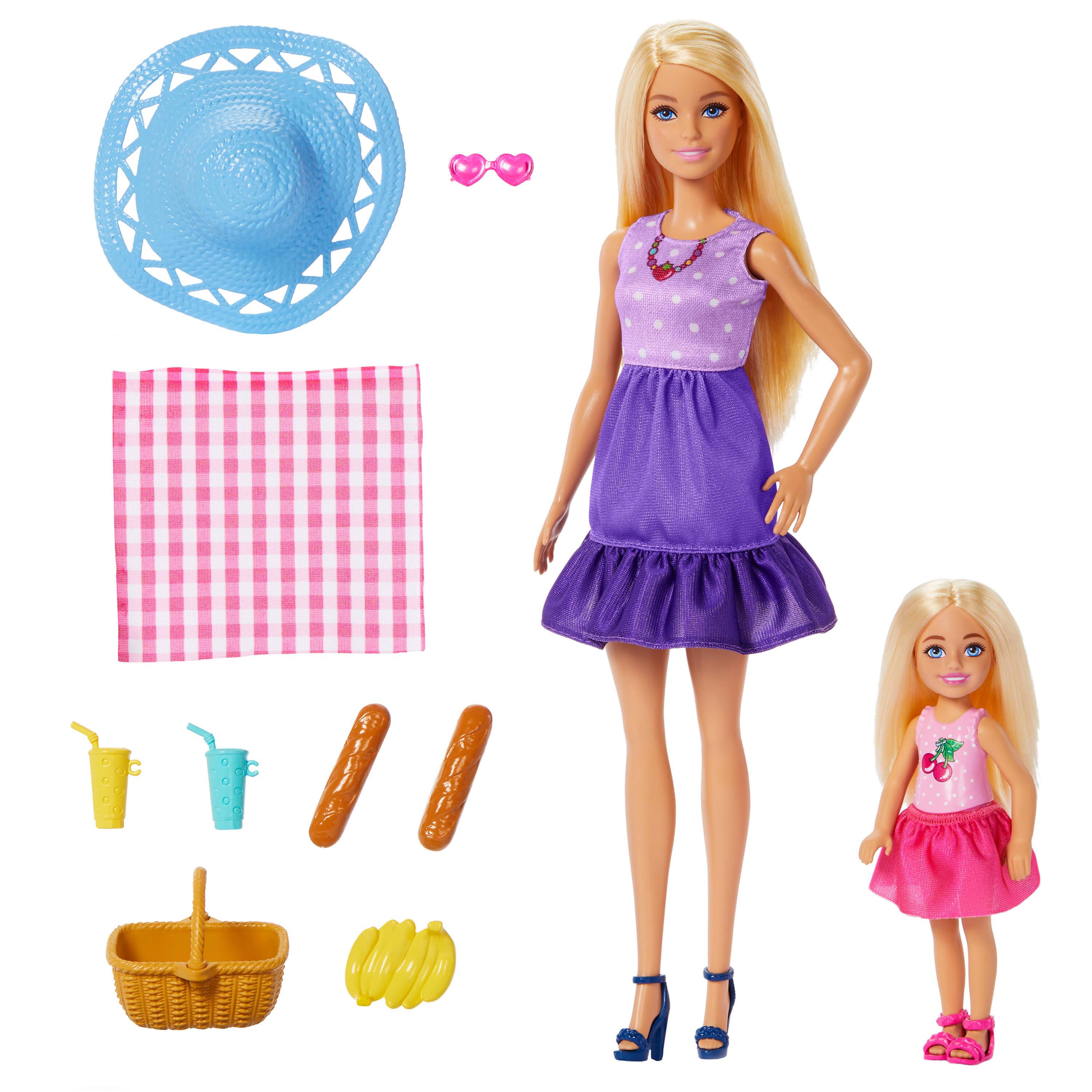 Voir la diapositive 3 : MATTEL Poupée Barbie et Chelsea avec accessoires