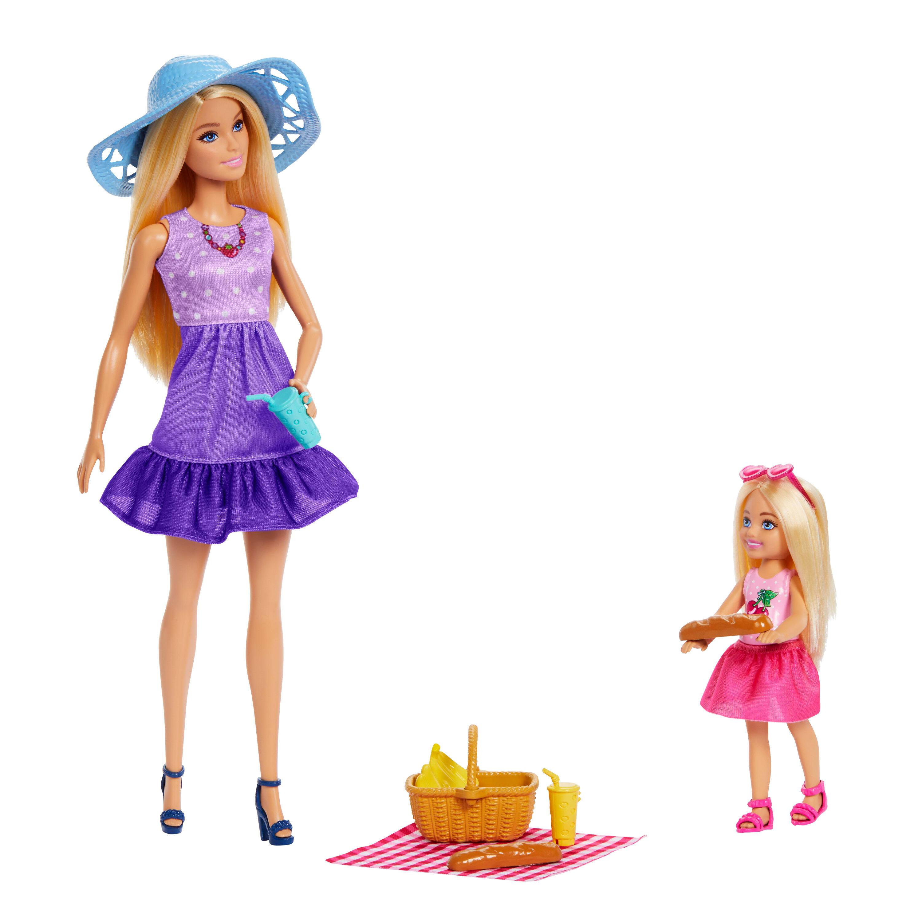 Voir la diapositive 4 : MATTEL Poupée Barbie et Chelsea avec accessoires