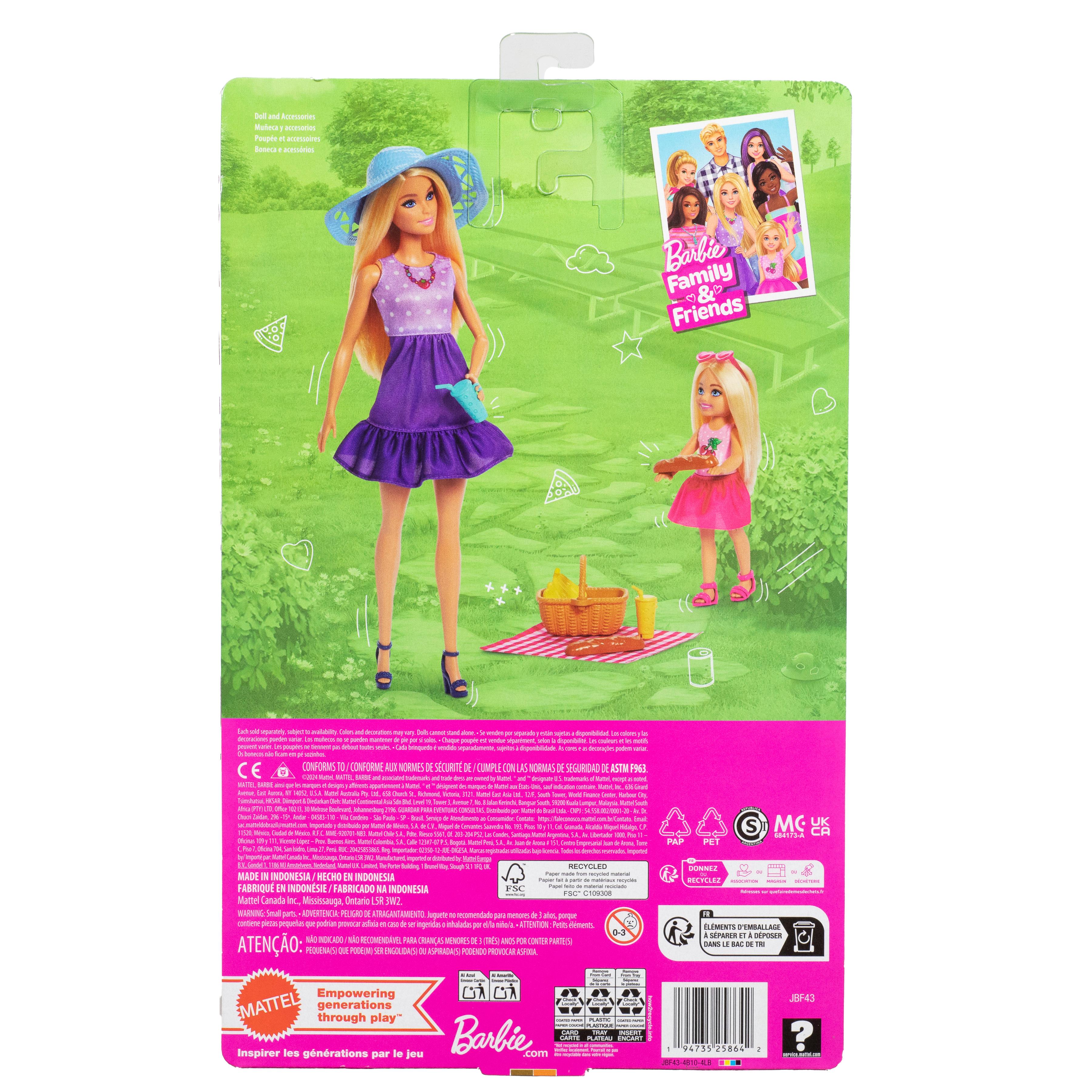Voir la diapositive 8 : MATTEL Poupée Barbie et Chelsea avec accessoires