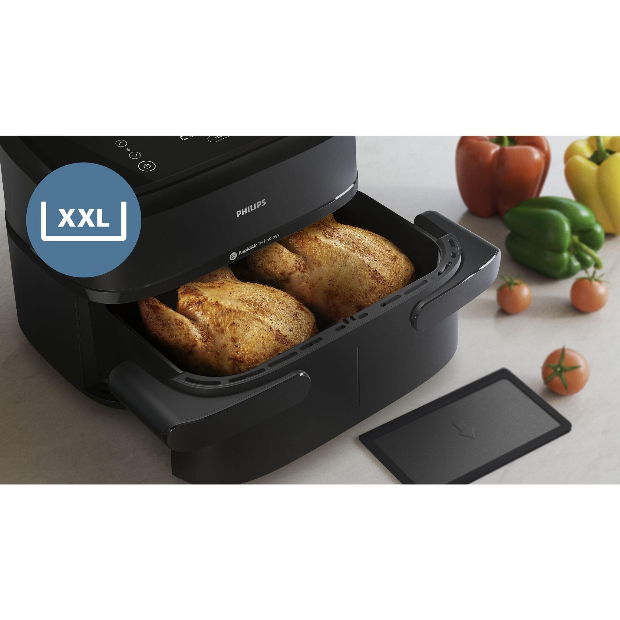 Voir la diapositive 4 : PHILIPS Friteuse Airfryer NA150/00 - Noir