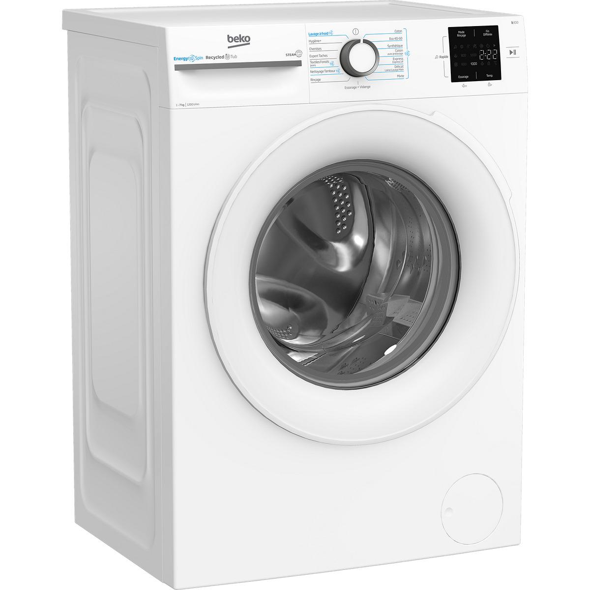 Voir la diapositive 5 : BEKO Lave Linge Hublot BM0WU37211- Blanc