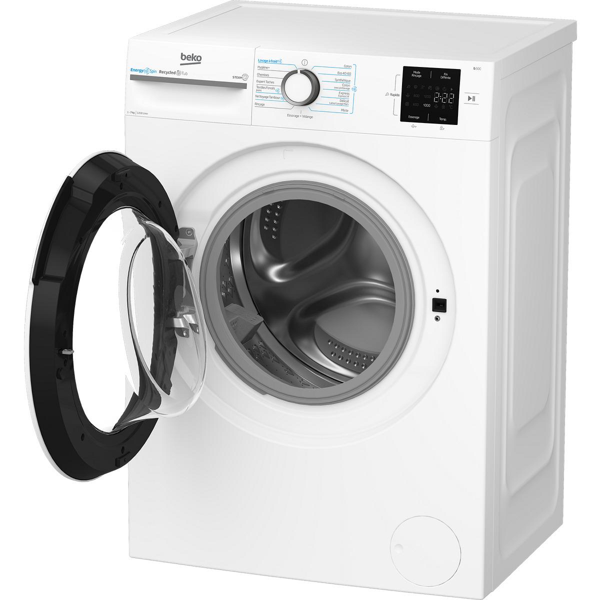 Voir la diapositive 7 : BEKO Lave Linge Hublot BM0WU37211- Blanc