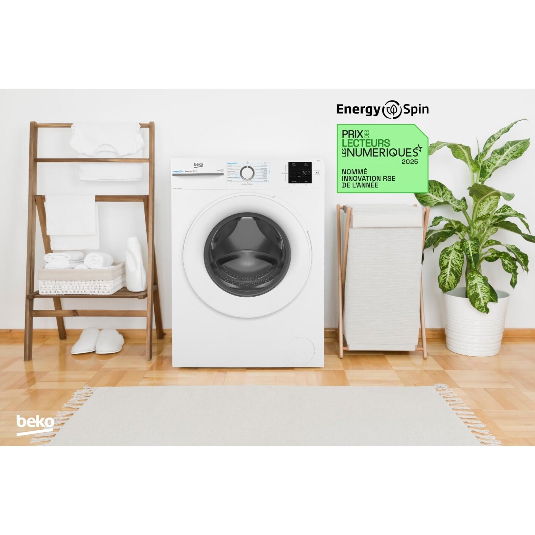 Voir la diapositive 11 : BEKO Lave Linge Hublot BM0WU37211- Blanc