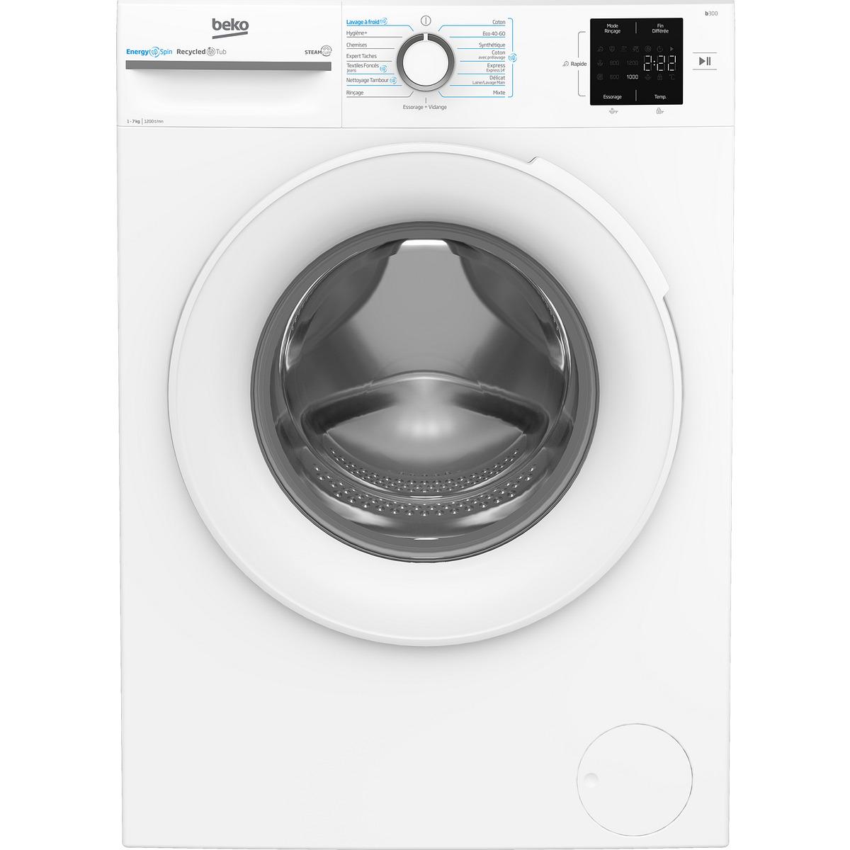 Voir la diapositive 8 : BEKO Lave Linge Hublot BM0WU37211- Blanc