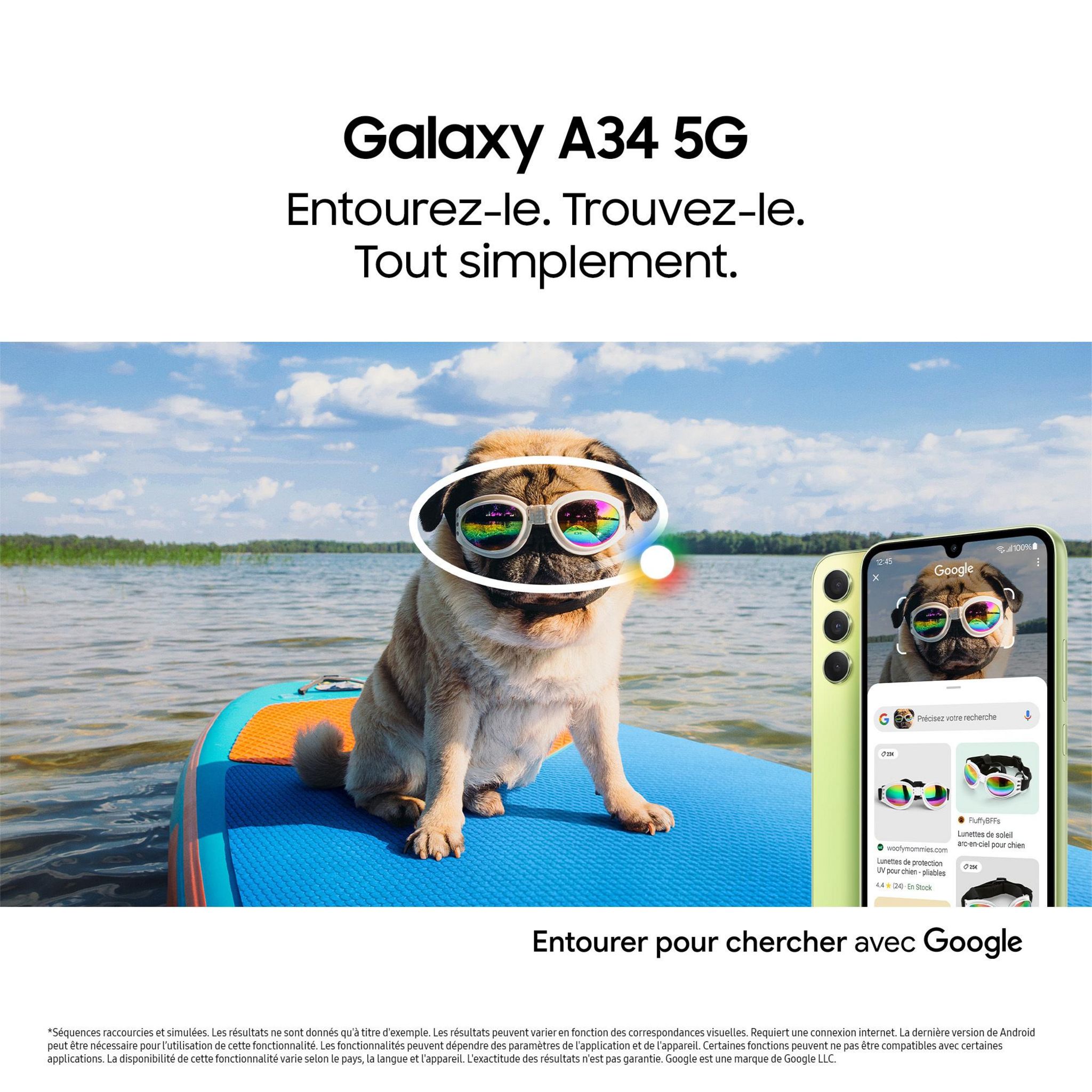 Voir la diapositive 3 : SAMSUNG Galaxy A34 5G 128Go  - Noir