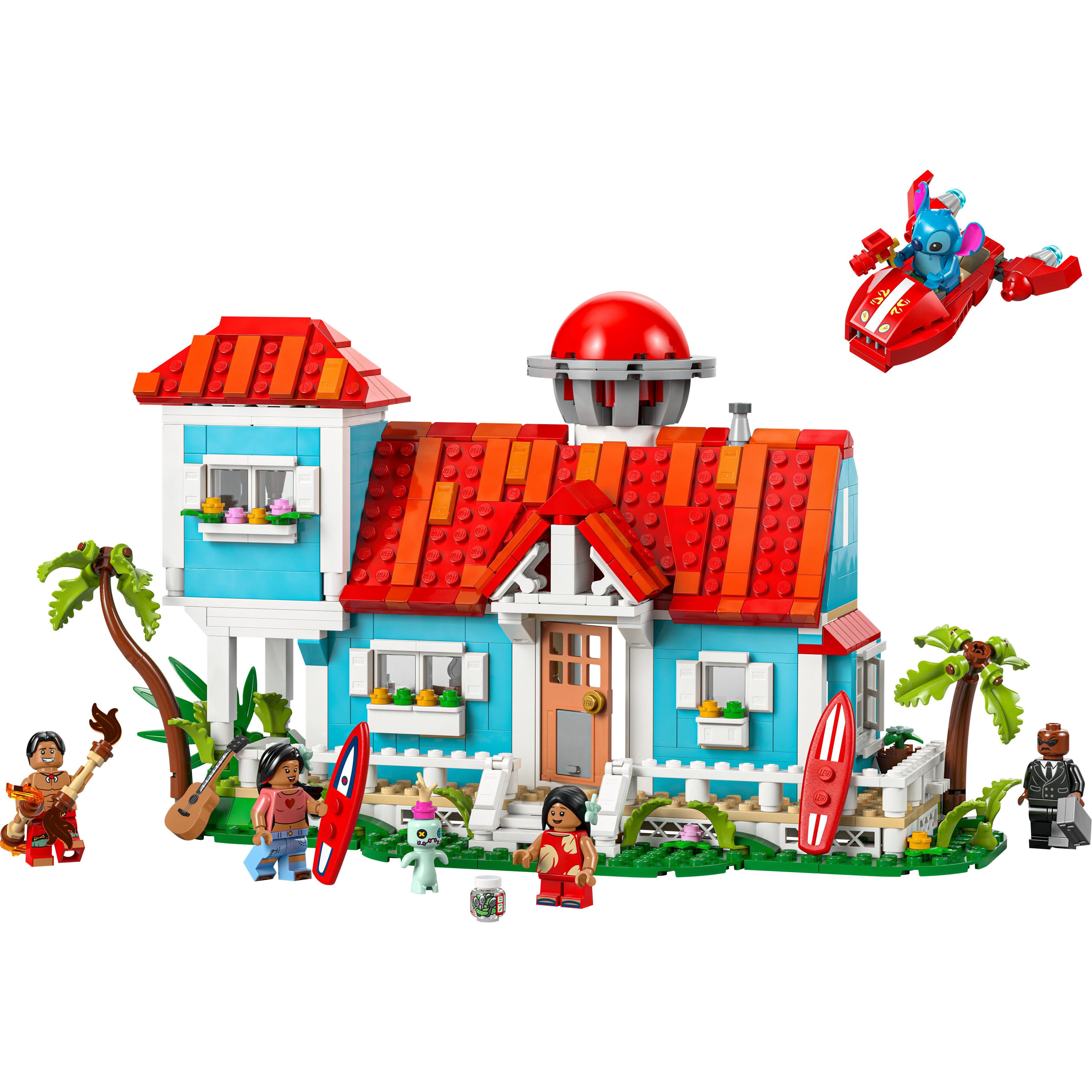 Voir la diapositive 2 : LEGO Disney 43268 La Maison sur la Plage de Lilo et Stitch - Jeu pour Fille ou Garçon