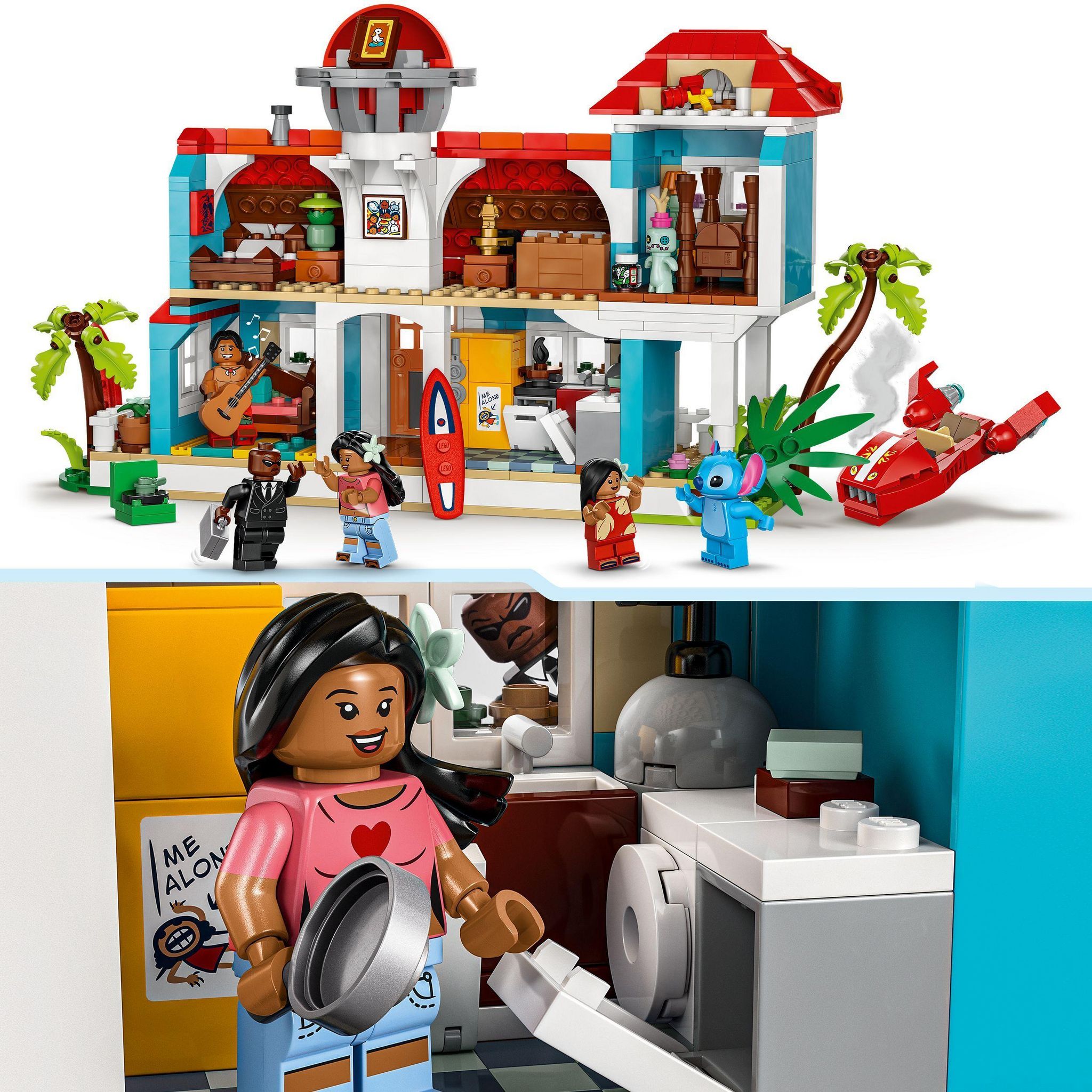 Voir la diapositive 4 : LEGO Disney 43268 La Maison sur la Plage de Lilo et Stitch - Jeu pour Fille ou Garçon