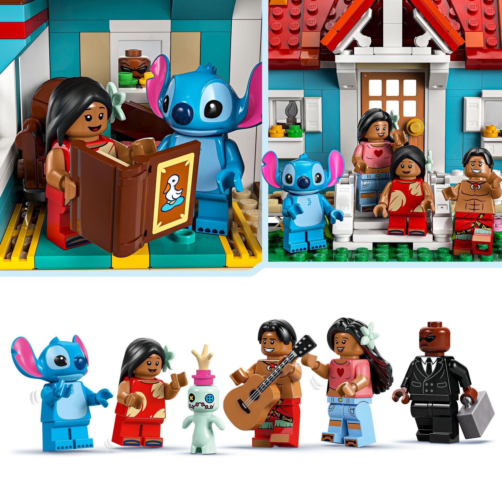 Voir la diapositive 5 : LEGO Disney 43268 La Maison sur la Plage de Lilo et Stitch - Jeu pour Fille ou Garçon
