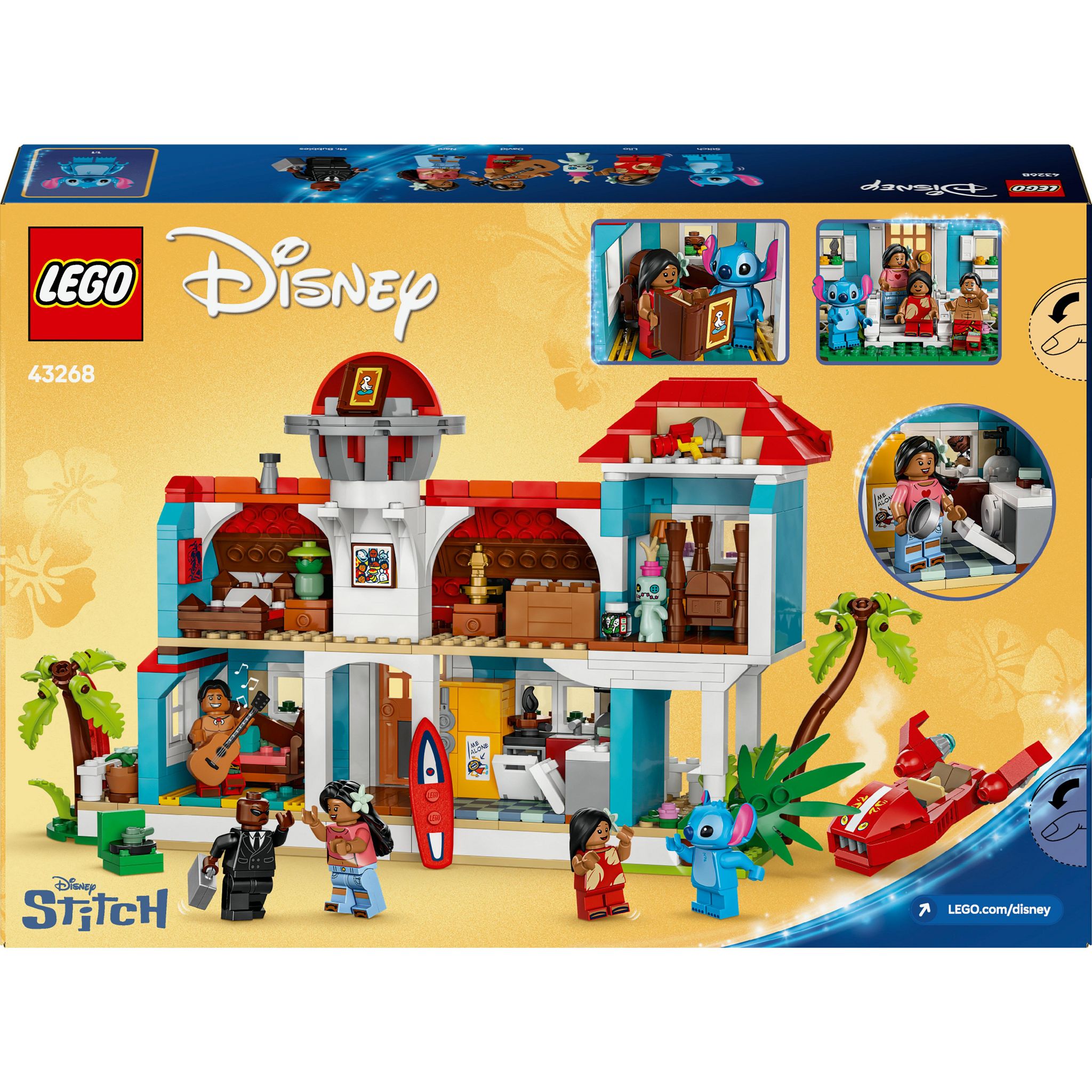 Voir la diapositive 8 : LEGO Disney 43268 La Maison sur la Plage de Lilo et Stitch - Jeu pour Fille ou Garçon