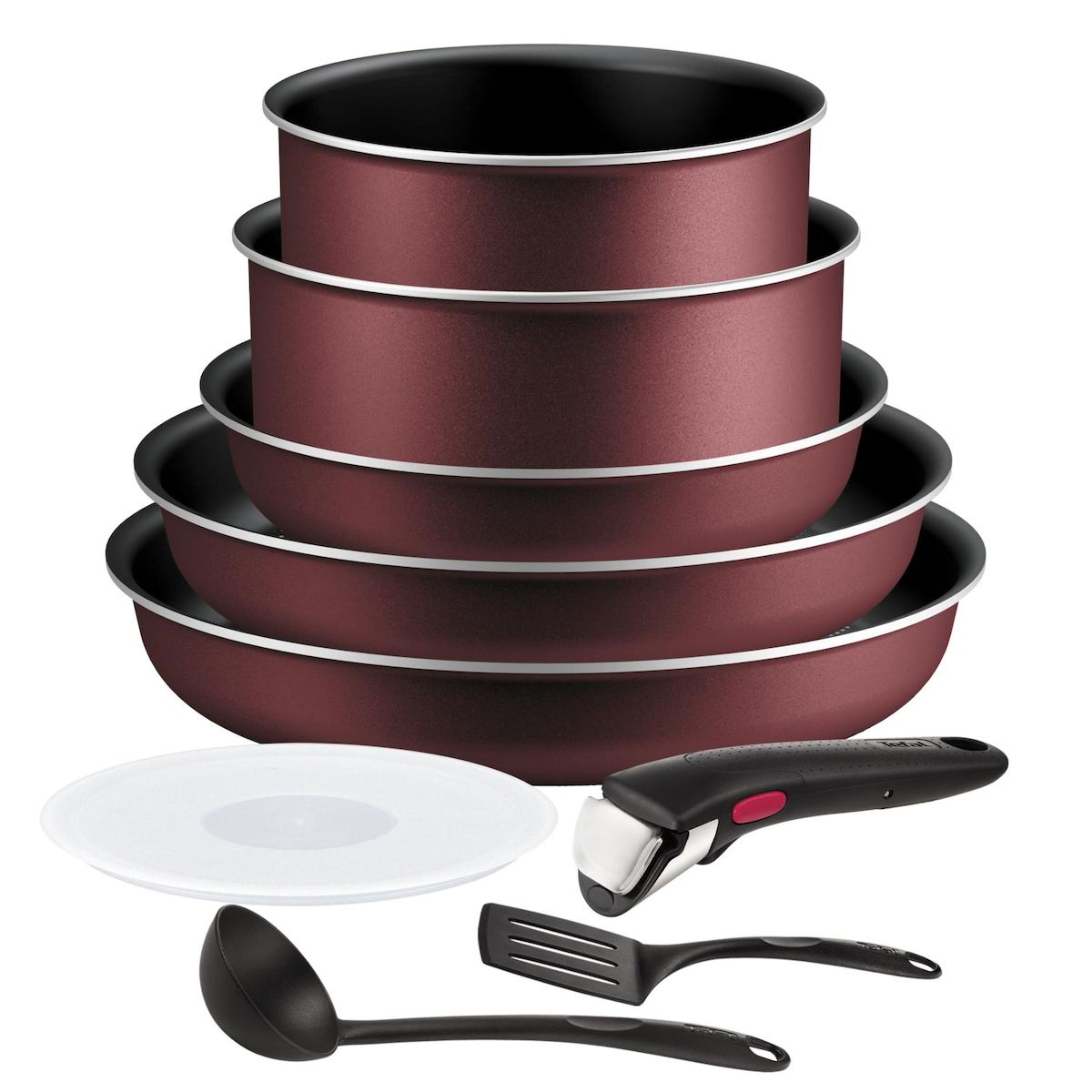 TEFAL Batterie de cuisine 9 pièces aluminium tous feux dont induction