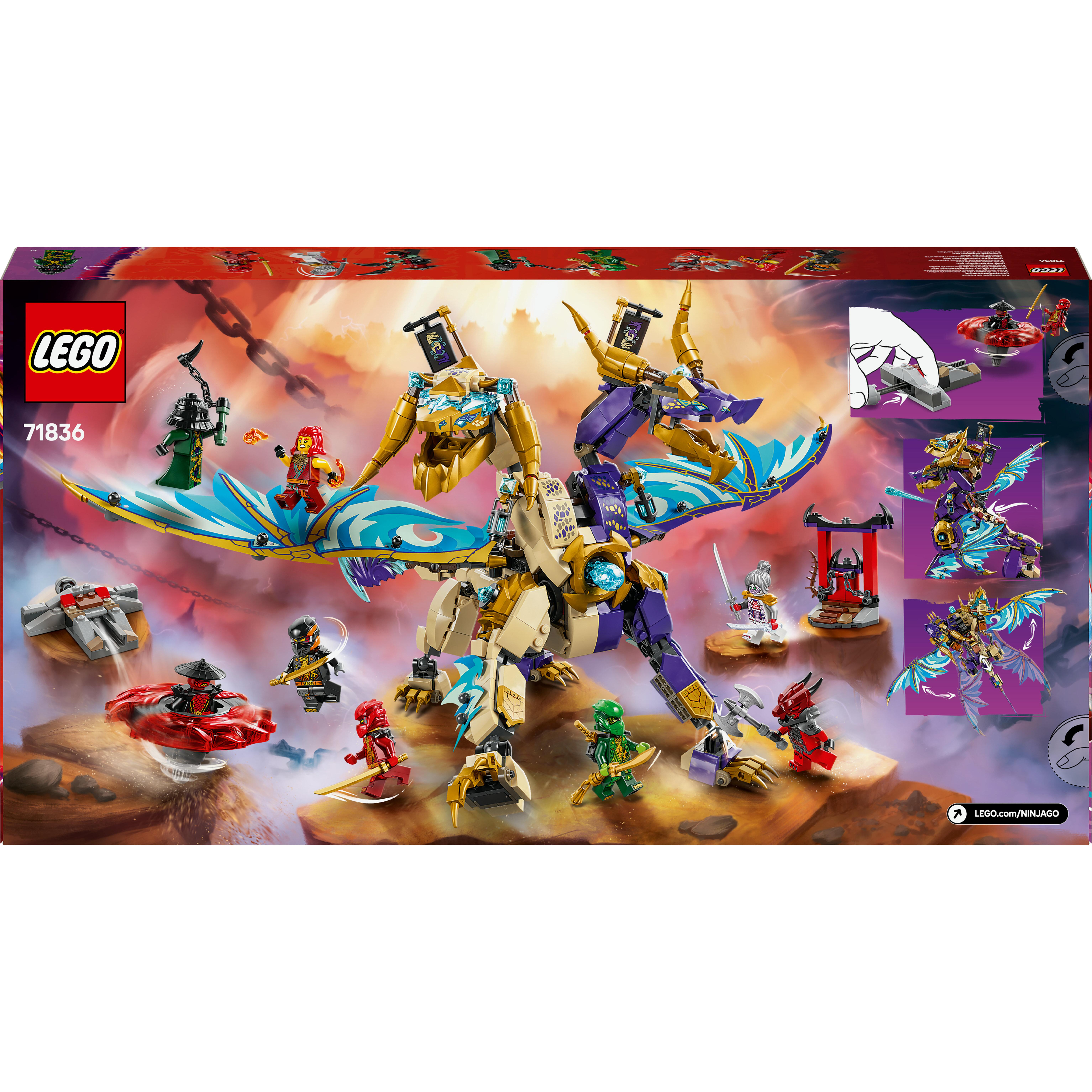 Voir la diapositive 8 : LEGO NINJAGO 71836 Le Dragon Arche de la concentration, Jeu pour garçon ou fille dès 9 ans