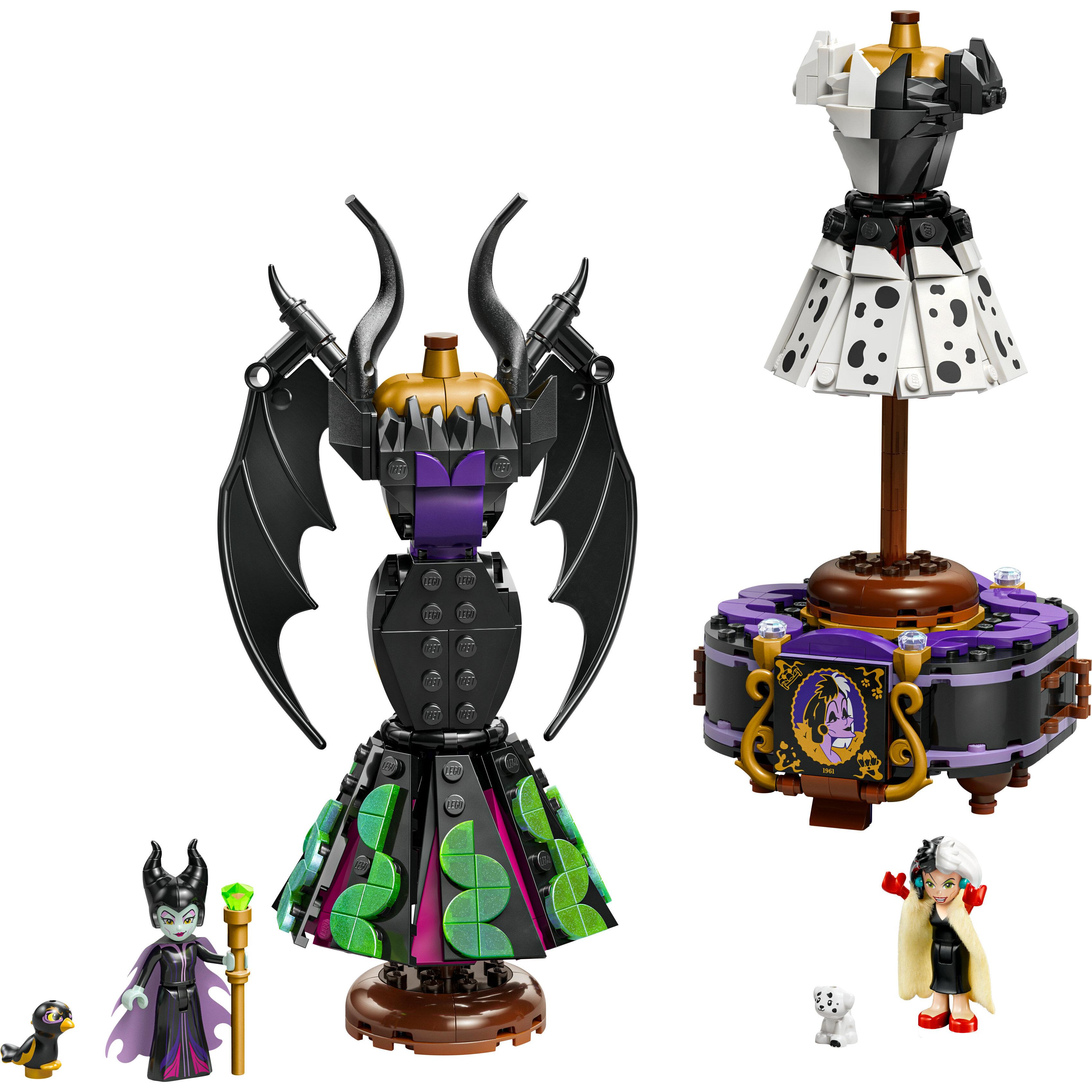 Voir la diapositive 2 : LEGO Disney Villains 43262 Les Robes de Maléfique et Cruella D’Enfer - Jeu dès 9 ans