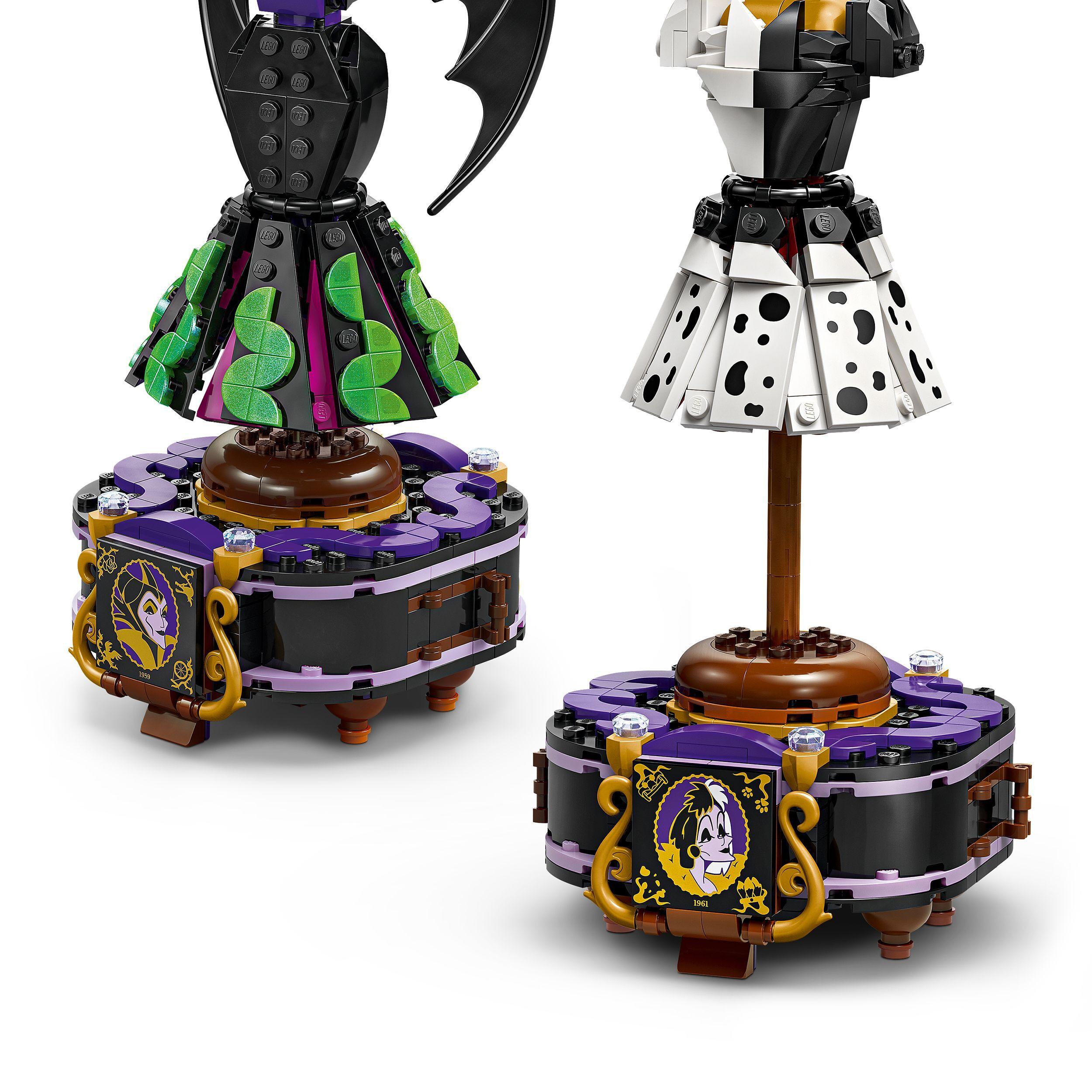 Voir la diapositive 4 : LEGO Disney Villains 43262 Les Robes de Maléfique et Cruella D’Enfer - Jeu dès 9 ans