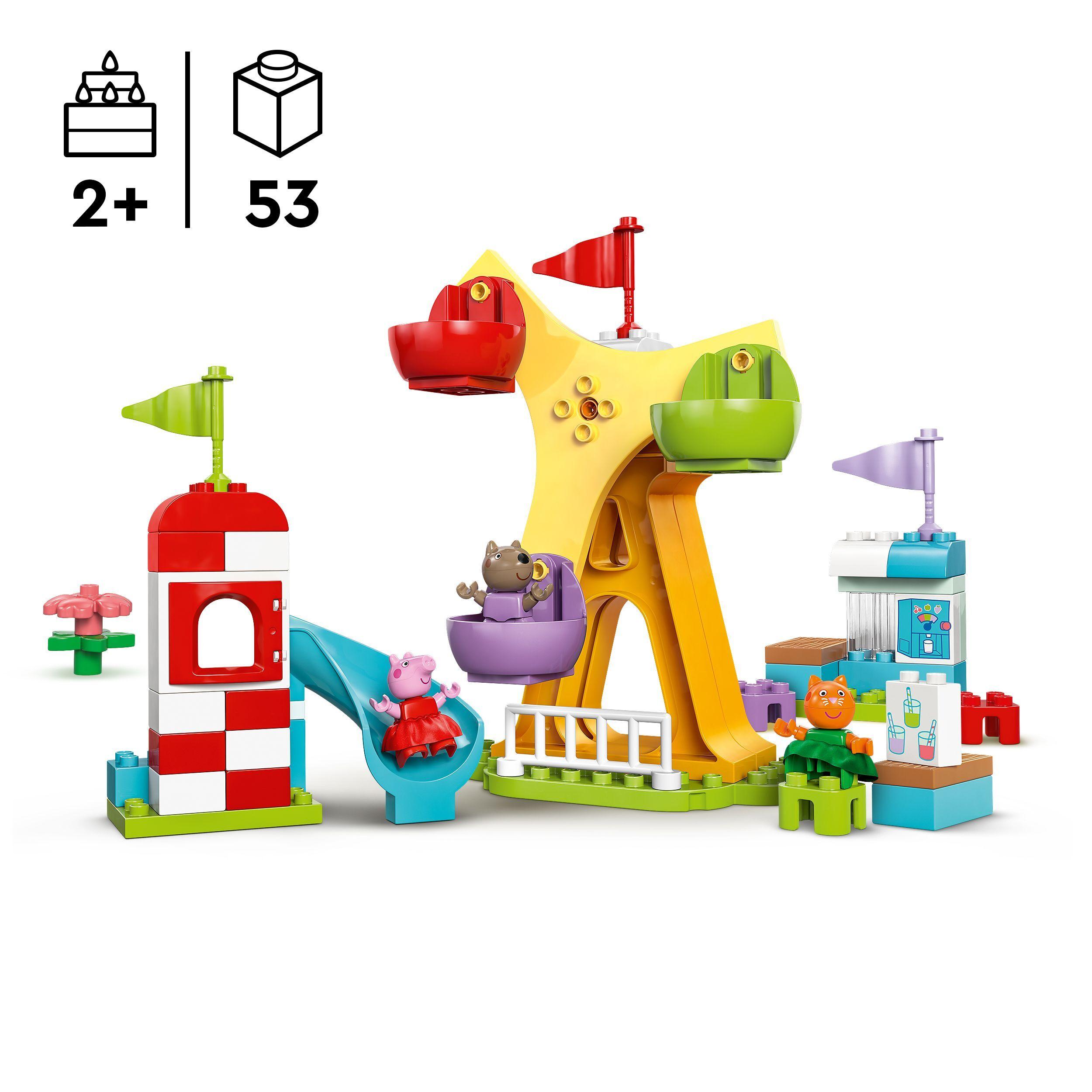Voir la diapositive 3 : LEGO DUPLO Peppa Pig 10453 La Fête Foraine - Jeu de Construction pour Enfants dès 2 ans