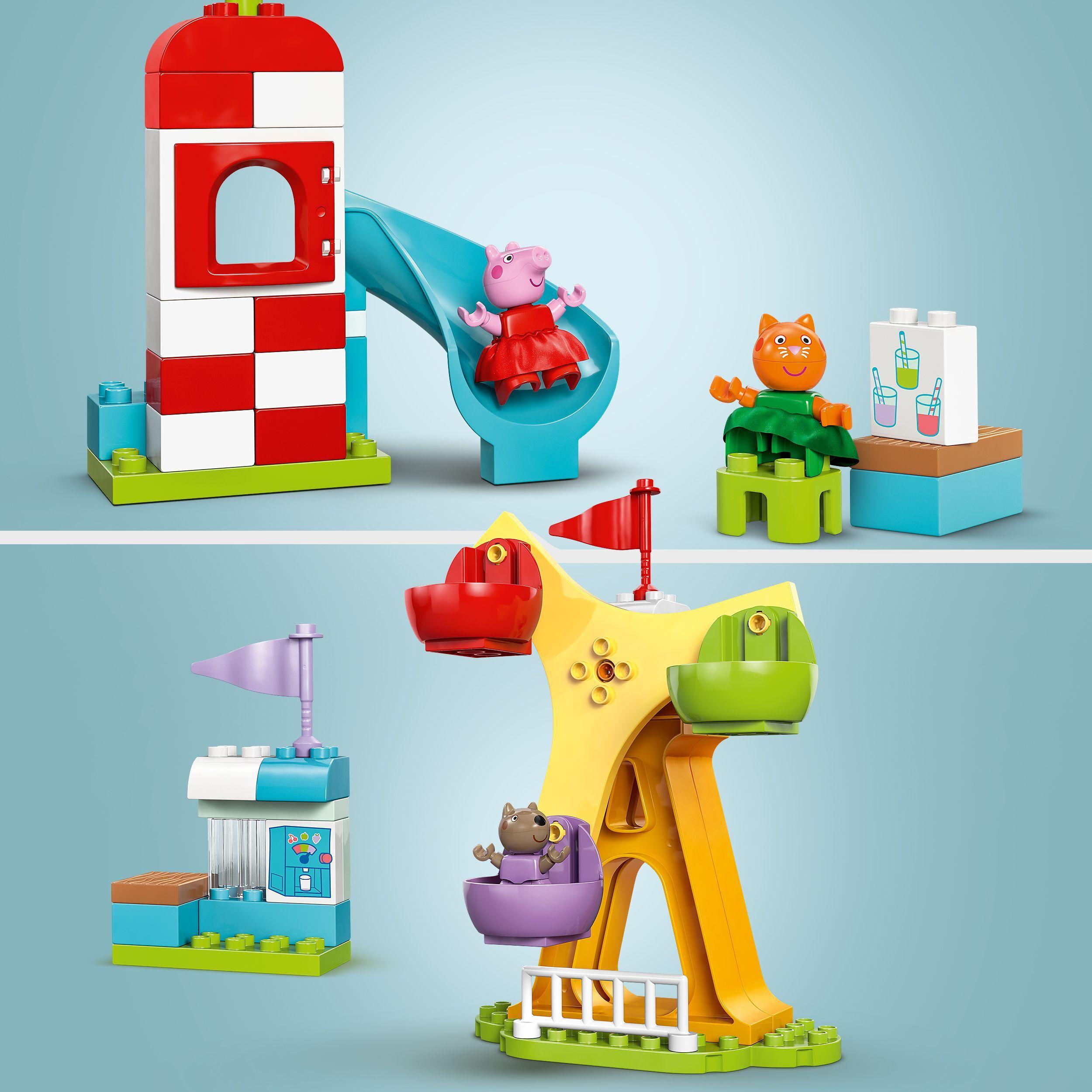Voir la diapositive 4 : LEGO DUPLO Peppa Pig 10453 La Fête Foraine - Jeu de Construction pour Enfants dès 2 ans