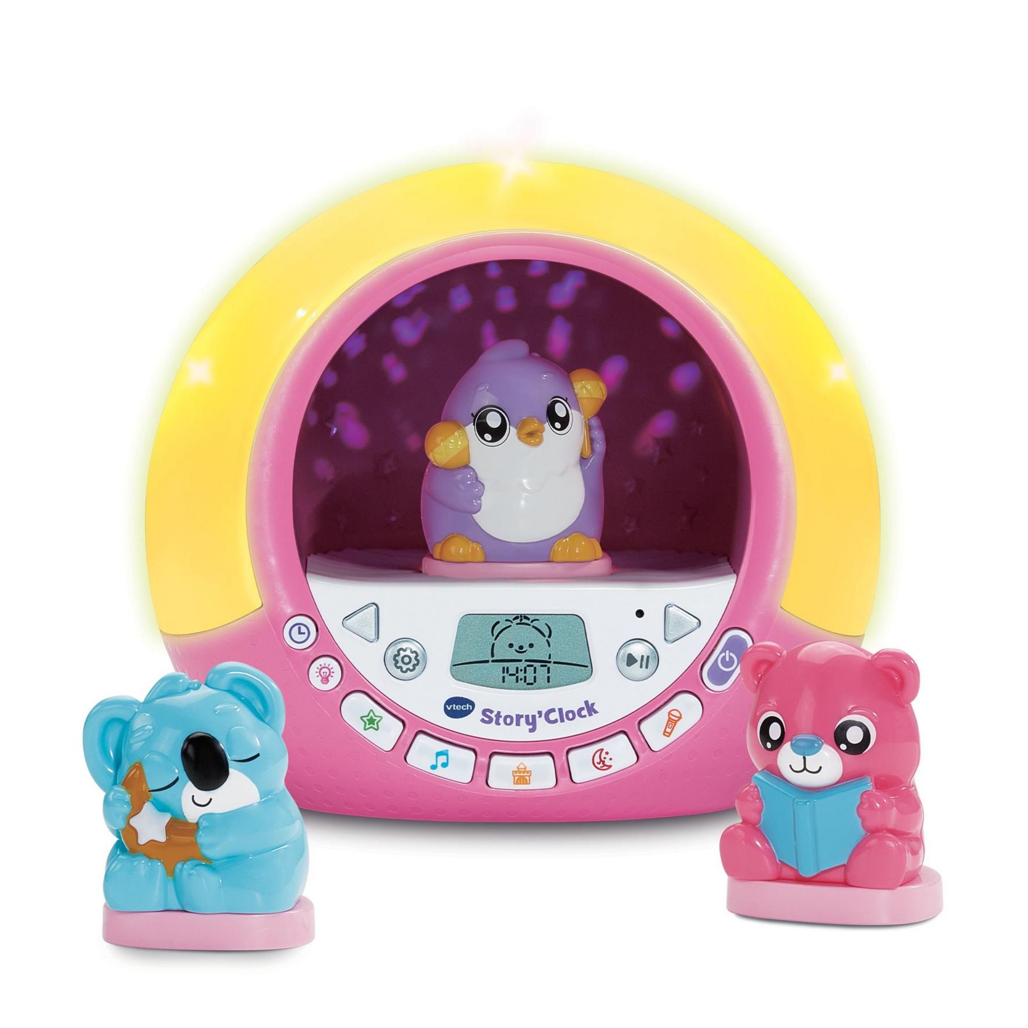 Voir la diapositive 3 : VTECH Story Clock Conteuse Réveil - Rose