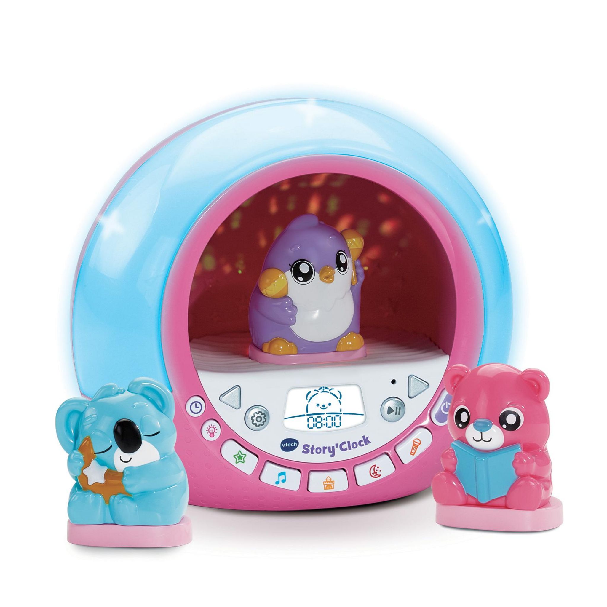 Voir la diapositive 4 : VTECH Story Clock Conteuse Réveil - Rose