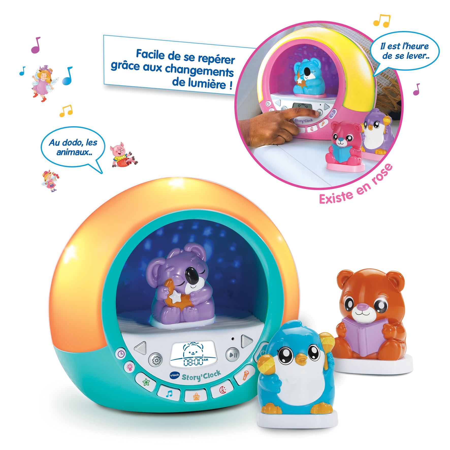 Voir la diapositive 9 : VTECH Story Clock Conteuse Réveil - Rose