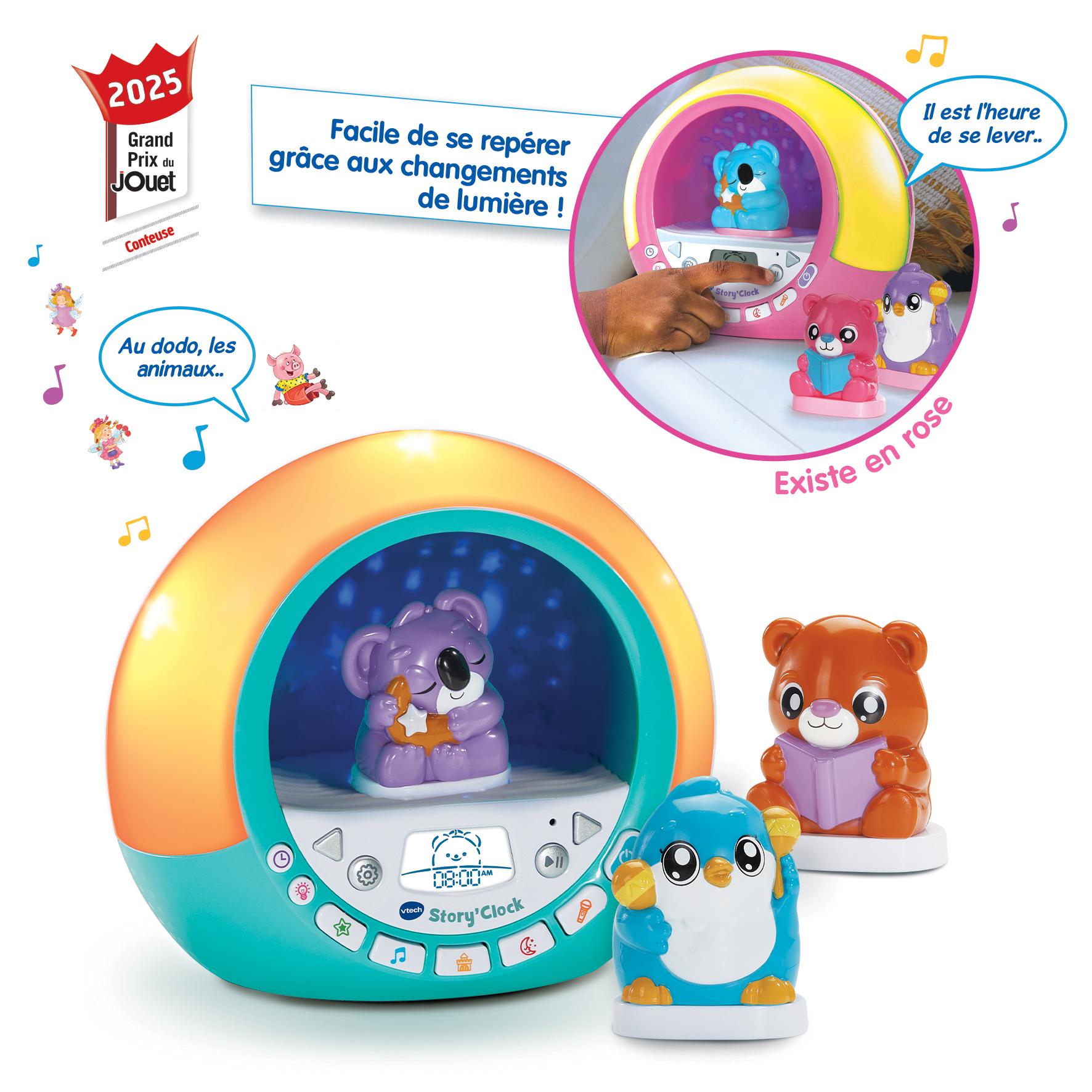 Voir la diapositive 10 : VTECH Story Clock Conteuse Réveil - Rose