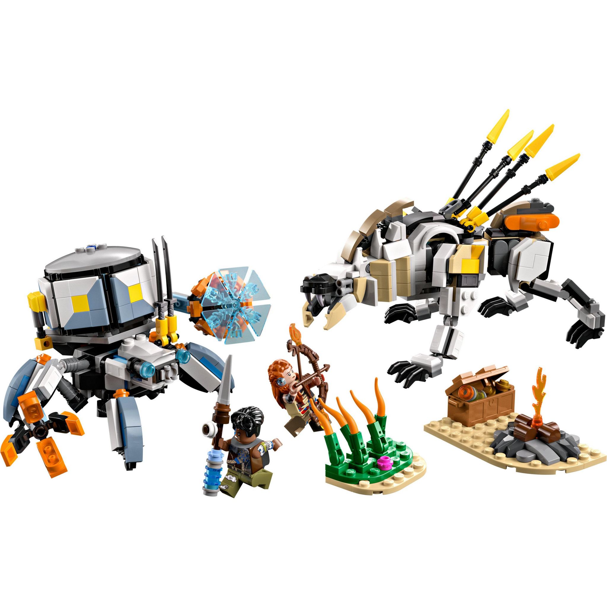 Voir la diapositive 2 : LEGO Horizon Adventures 77037 - Aloy et Varl contre Testudien et Dents de Scie