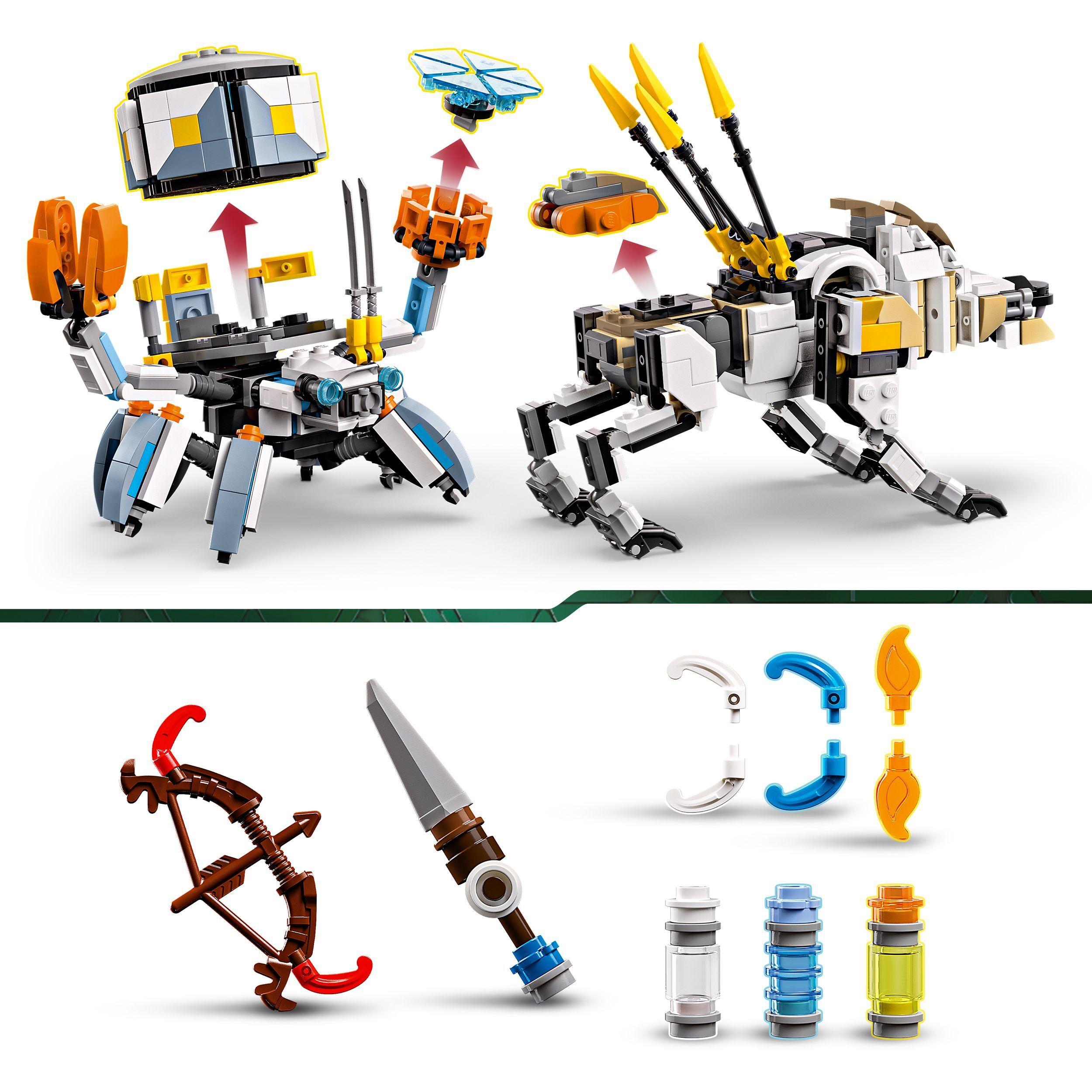 Voir la diapositive 7 : LEGO Horizon Adventures 77037 Aloy et Varl contre Testudien et Dents de scie - Jeu 9 ans