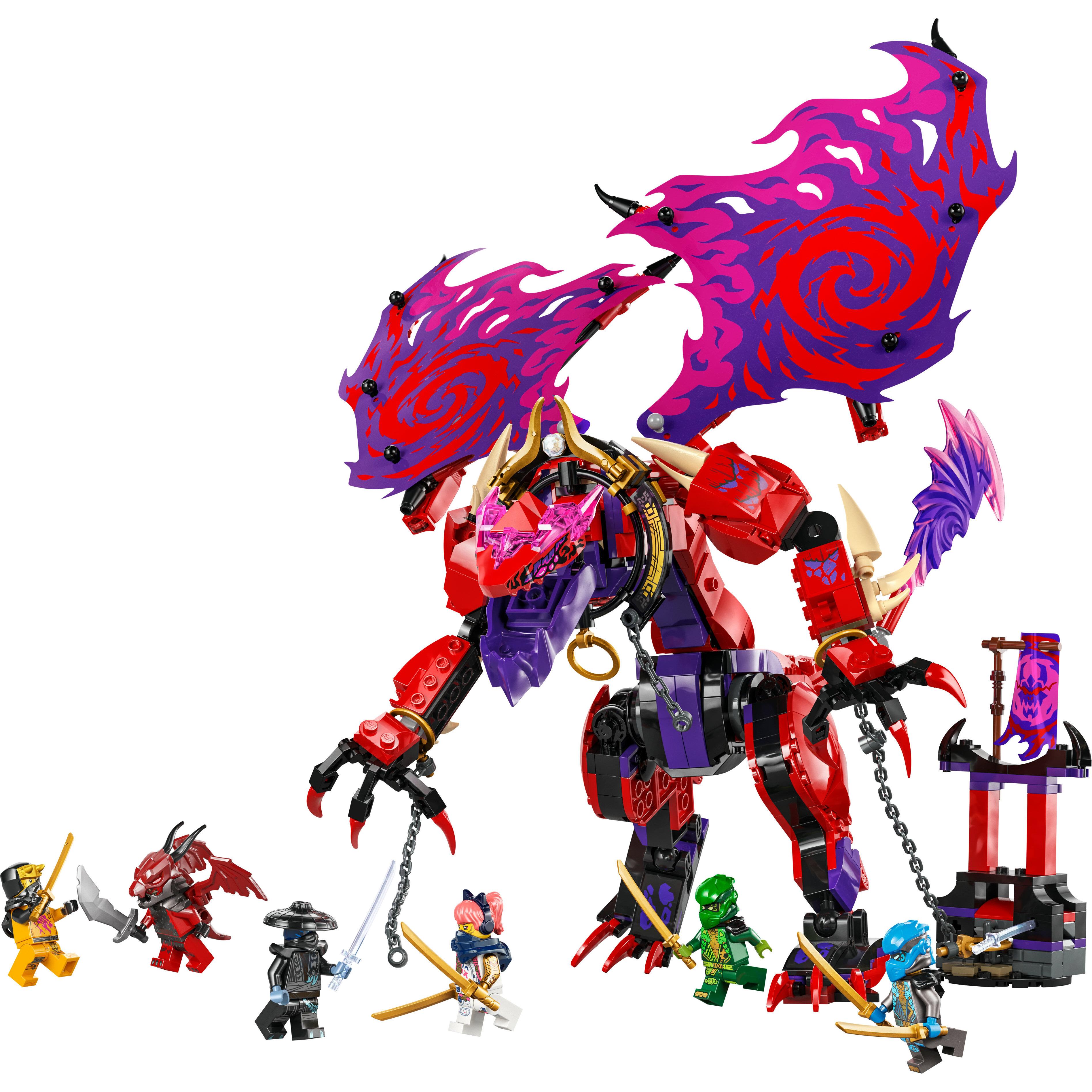 Voir la diapositive 2 : LEGO NINJAGO 71832 Croc-de-tonnerre : le dragon du chaos - Jeu de construction dès 8 ans