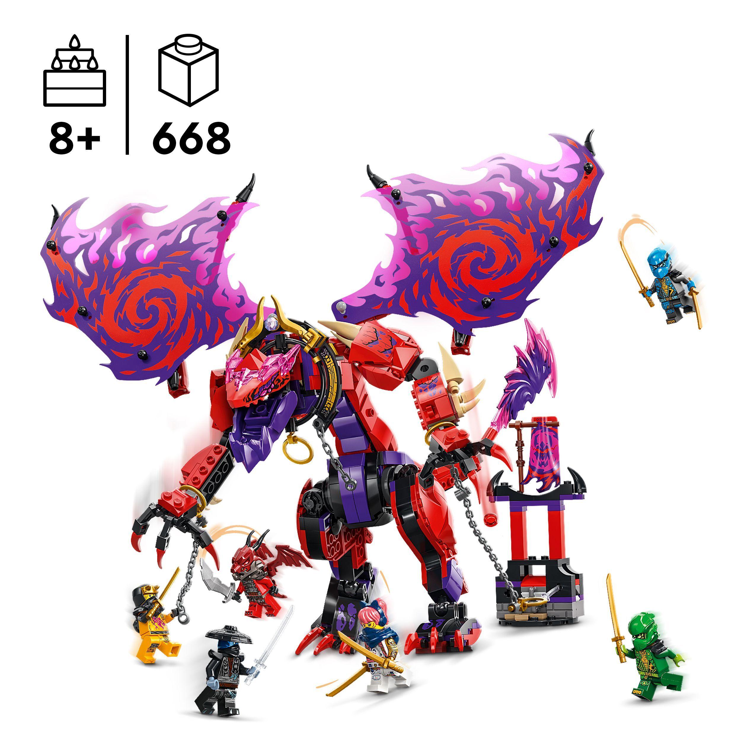 Voir la diapositive 4 : LEGO NINJAGO 71832 Croc-de-tonnerre : le dragon du chaos - Jeu de construction dès 8 ans