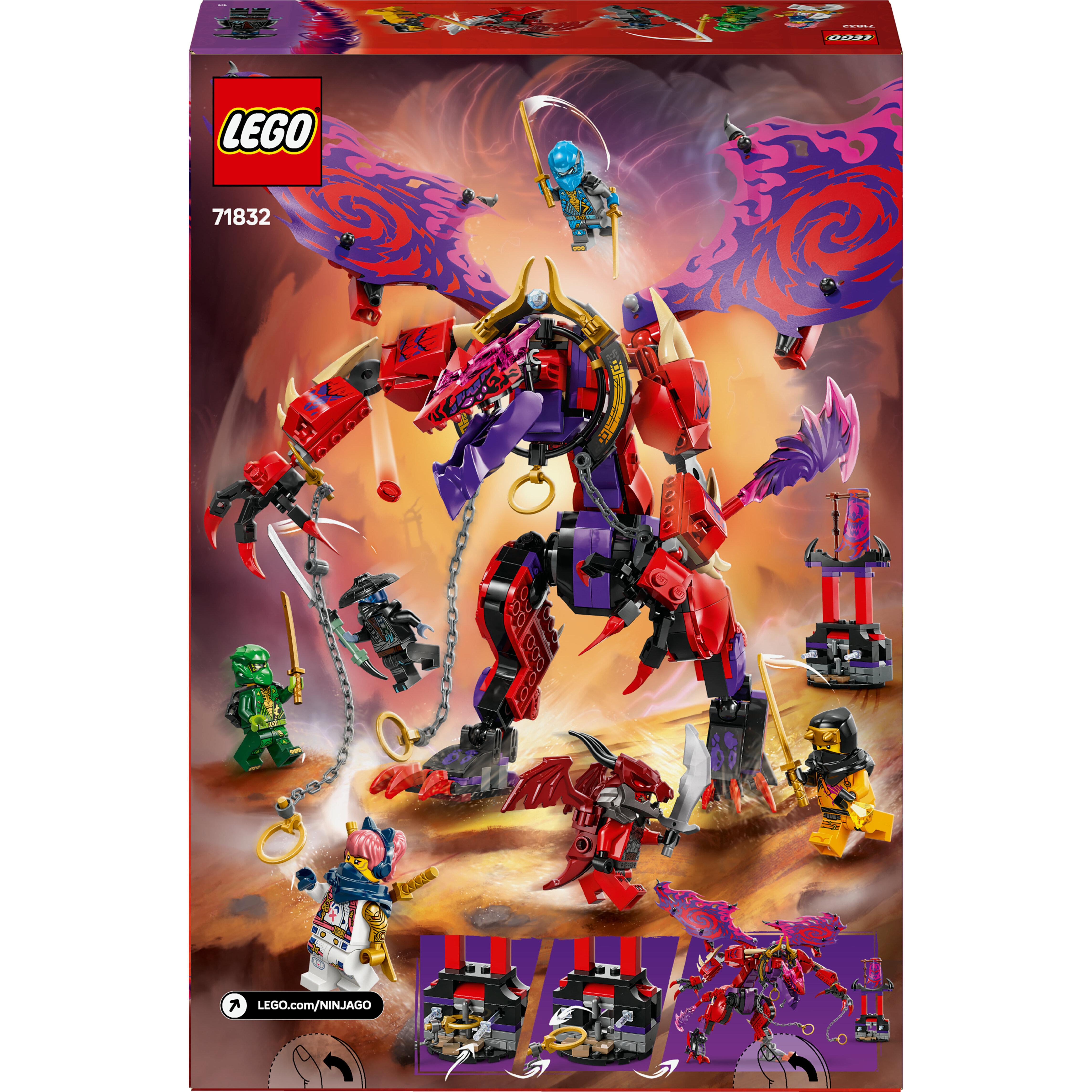 Voir la diapositive 5 : LEGO NINJAGO 71832 Croc-de-tonnerre : le dragon du chaos - Jeu de construction dès 8 ans
