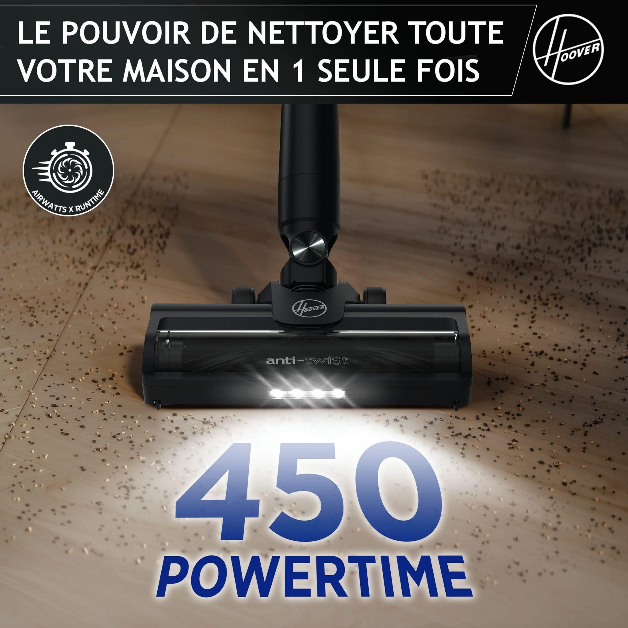 Voir la diapositive 3 : HOOVER Aspirateur Balai HF1P10H