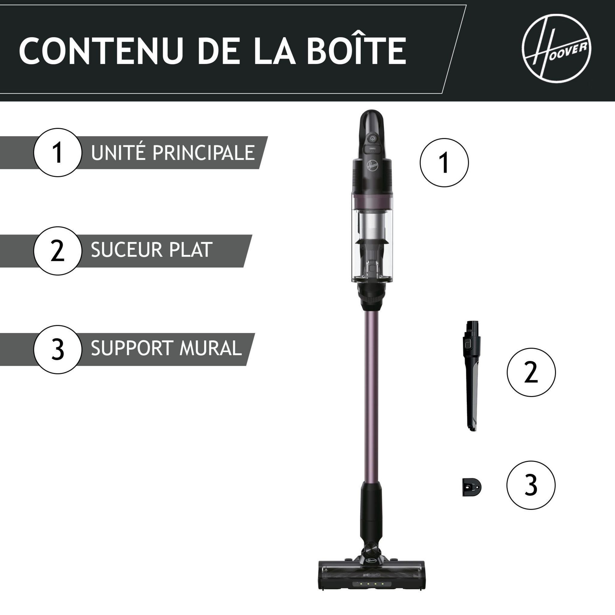 Voir la diapositive 9 : HOOVER Aspirateur Balai HF1P10H