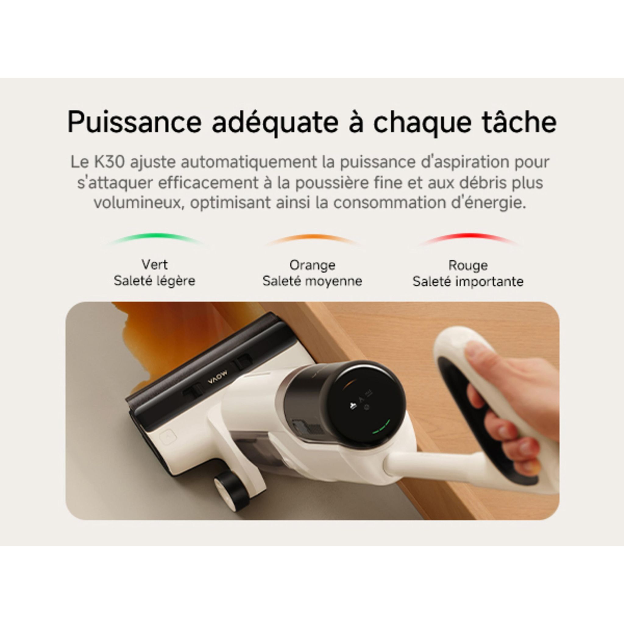 Voir la diapositive 11 : MOVA Aspirateur Balai MOVA K30