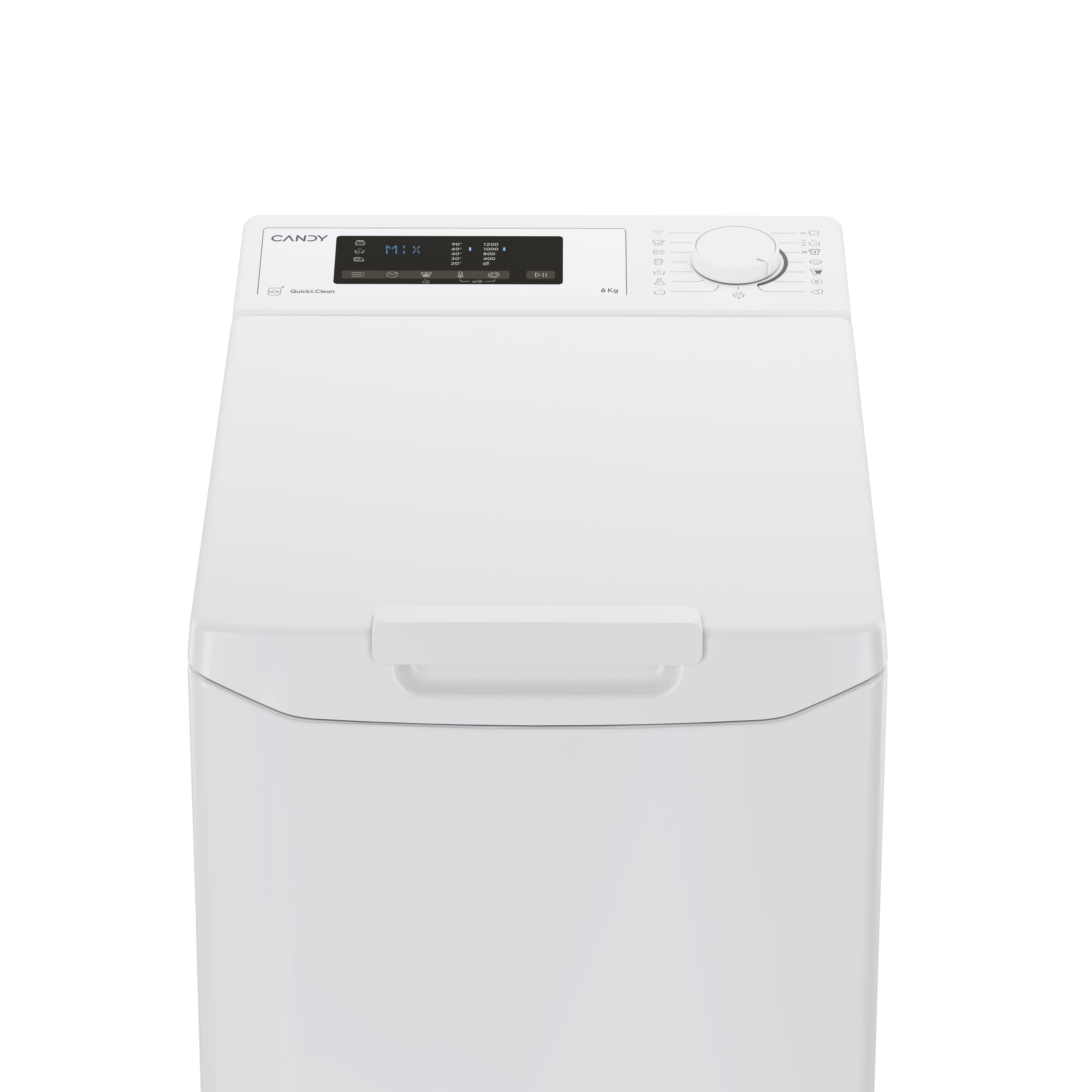Voir la diapositive 3 : CANDY Lave Linge TCA263D2-S, 6 kg, 1200 T/min, D