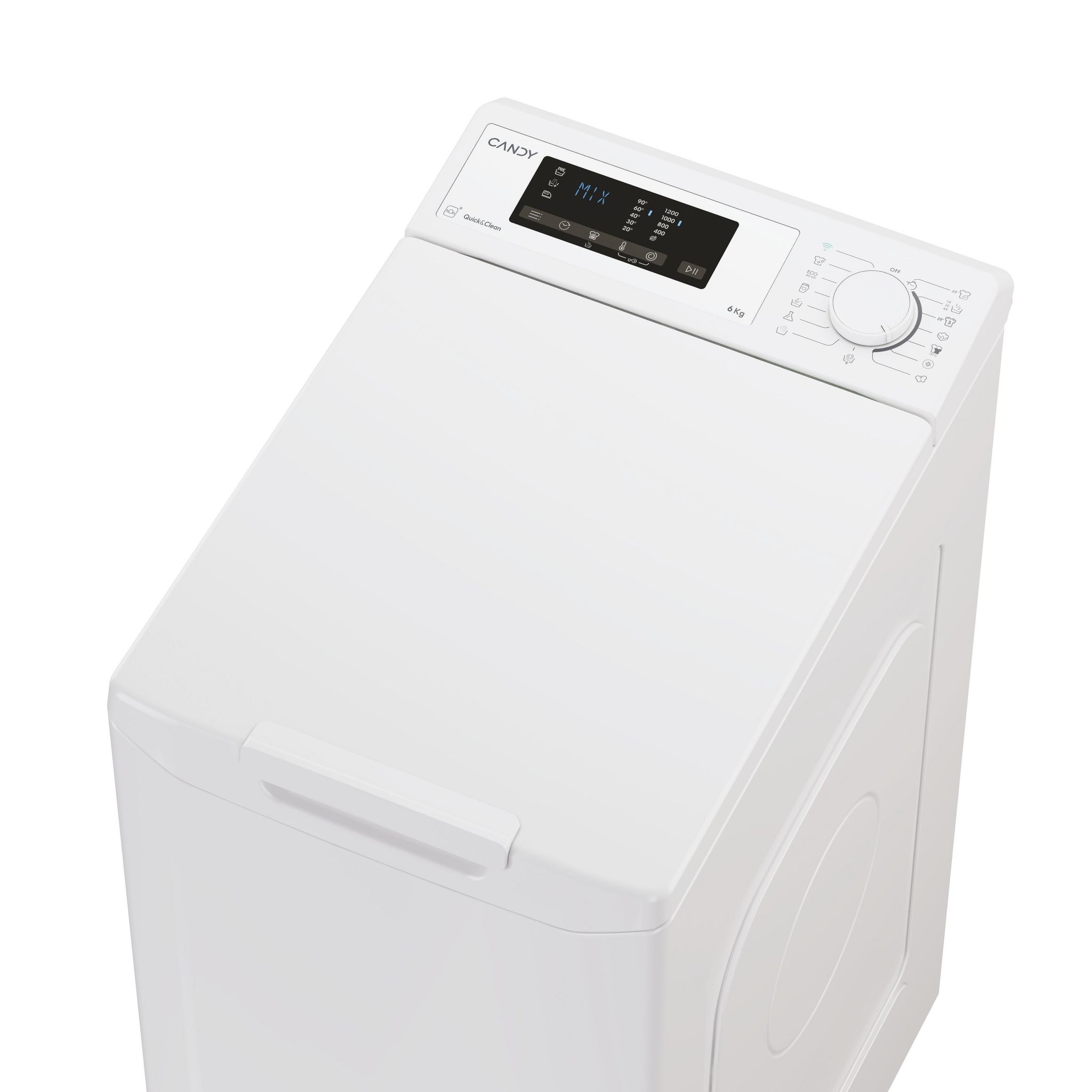 Voir la diapositive 4 : CANDY Lave Linge TCA263D2-S, 6 kg, 1200 T/min, D