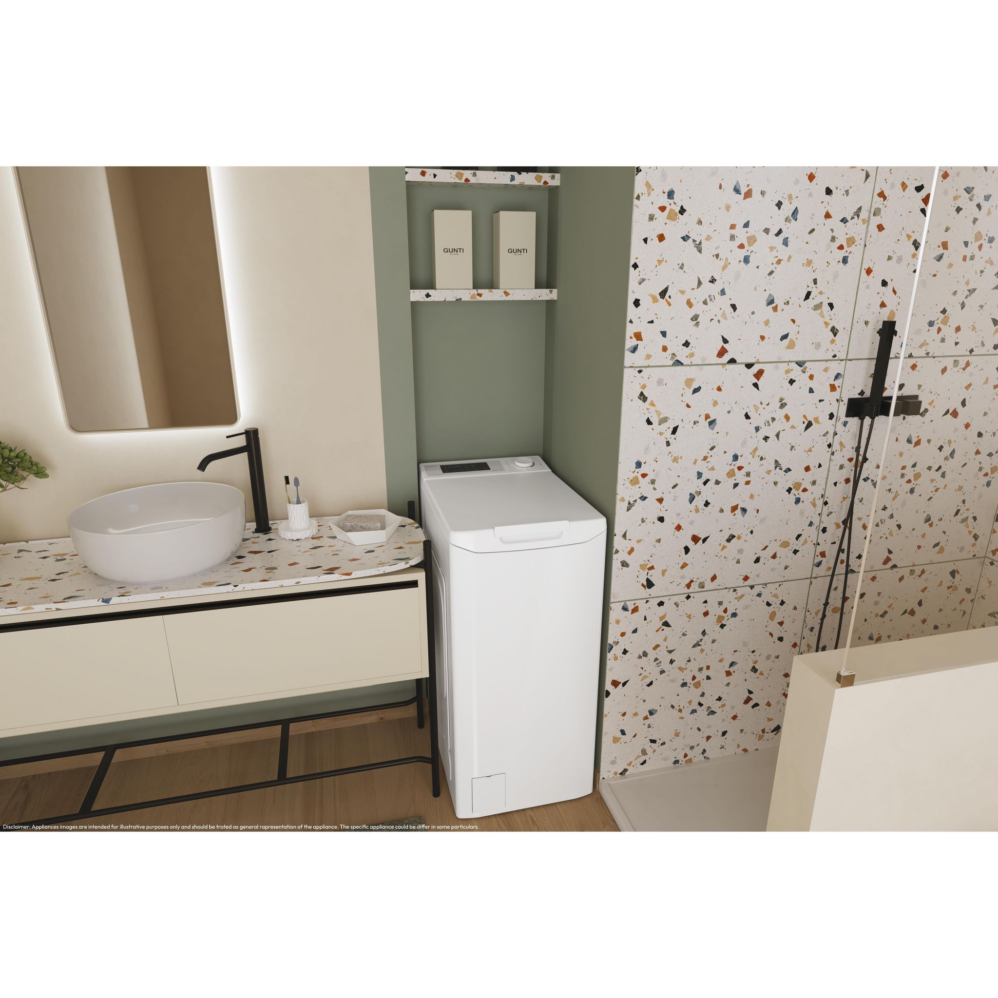 Voir la diapositive 6 : CANDY Lave Linge TCA263D2-S, 6 kg, 1200 T/min, D